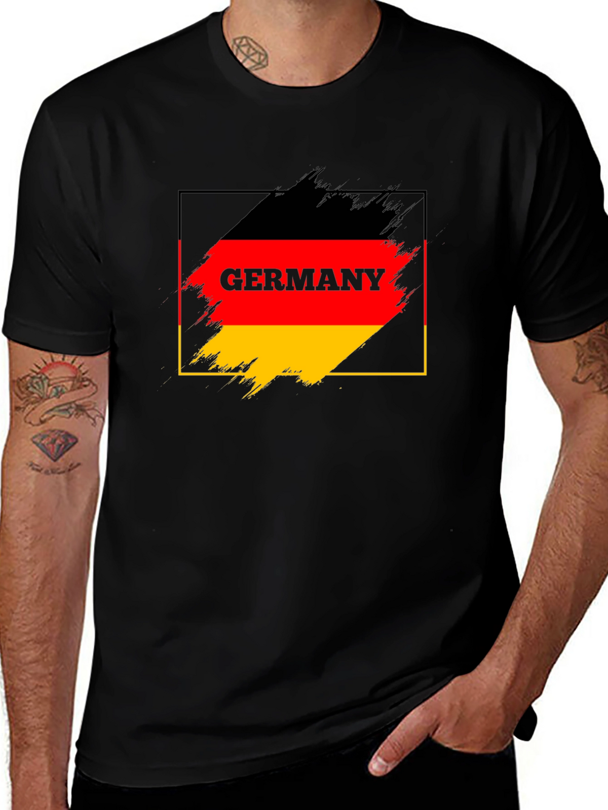 Germany Flag Brushstroke T-Shirt
