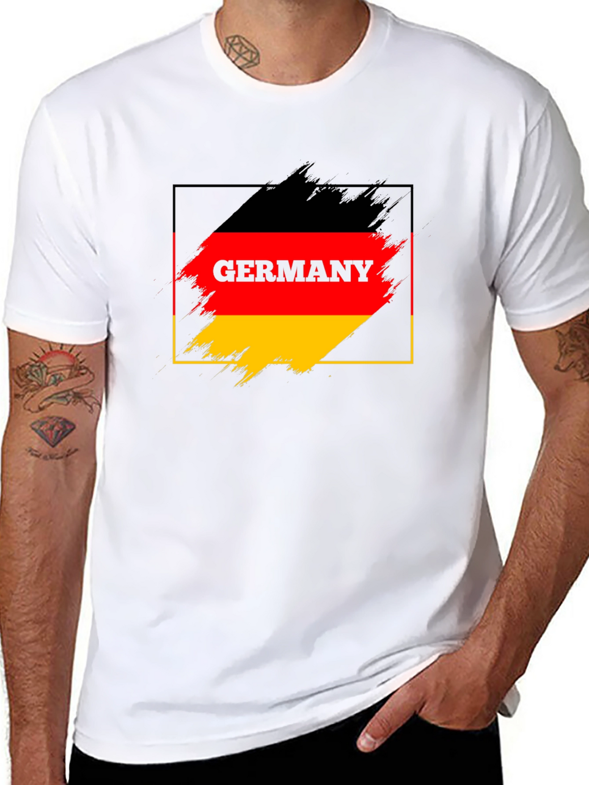 Germany Flag Brushstroke T-Shirt