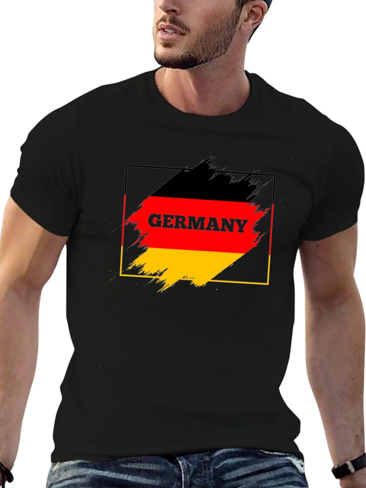 Germany Flag Brushstroke T-Shirt