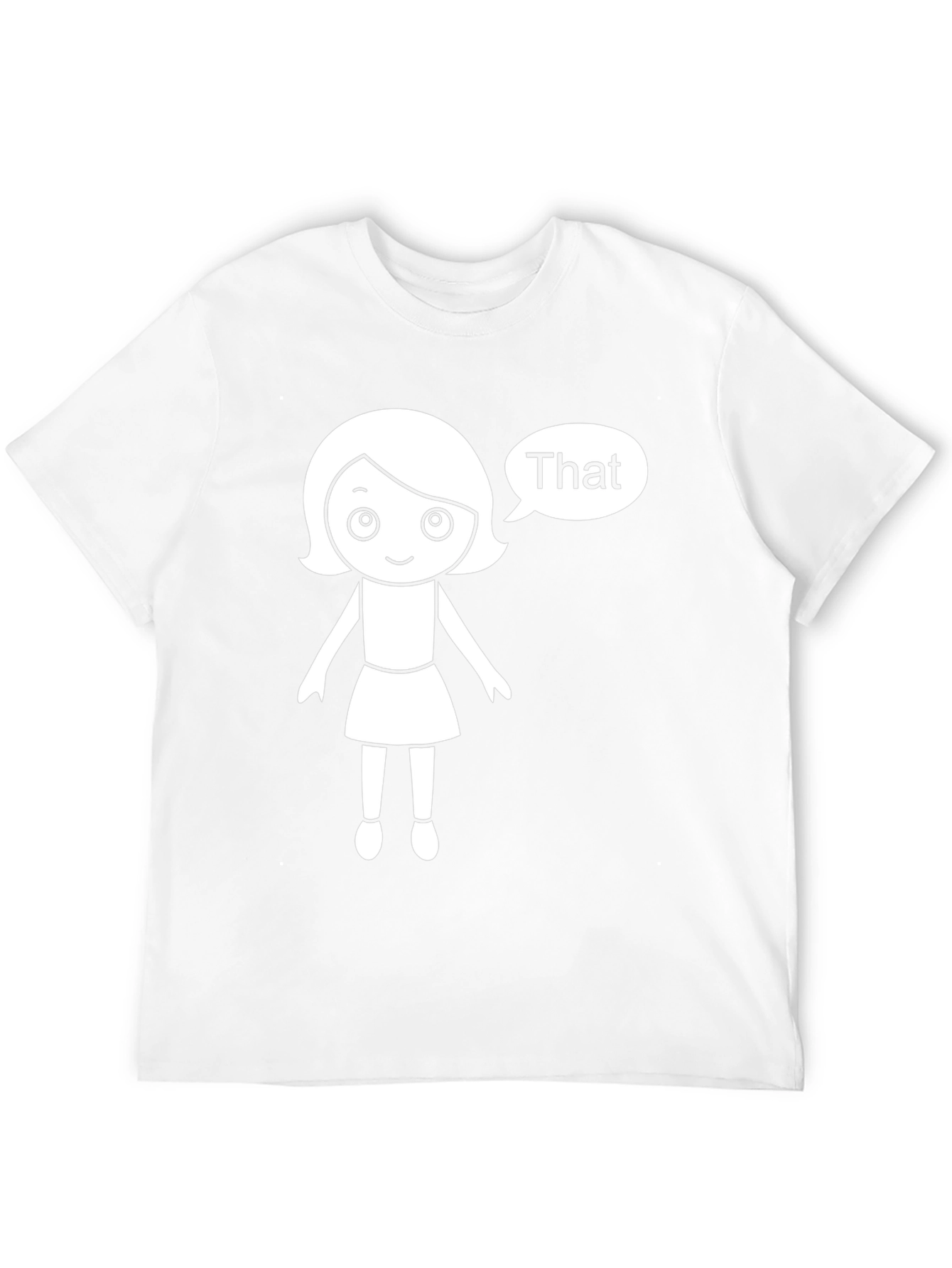 That Girl Black T-Shirt - Funny Cartoon Tee