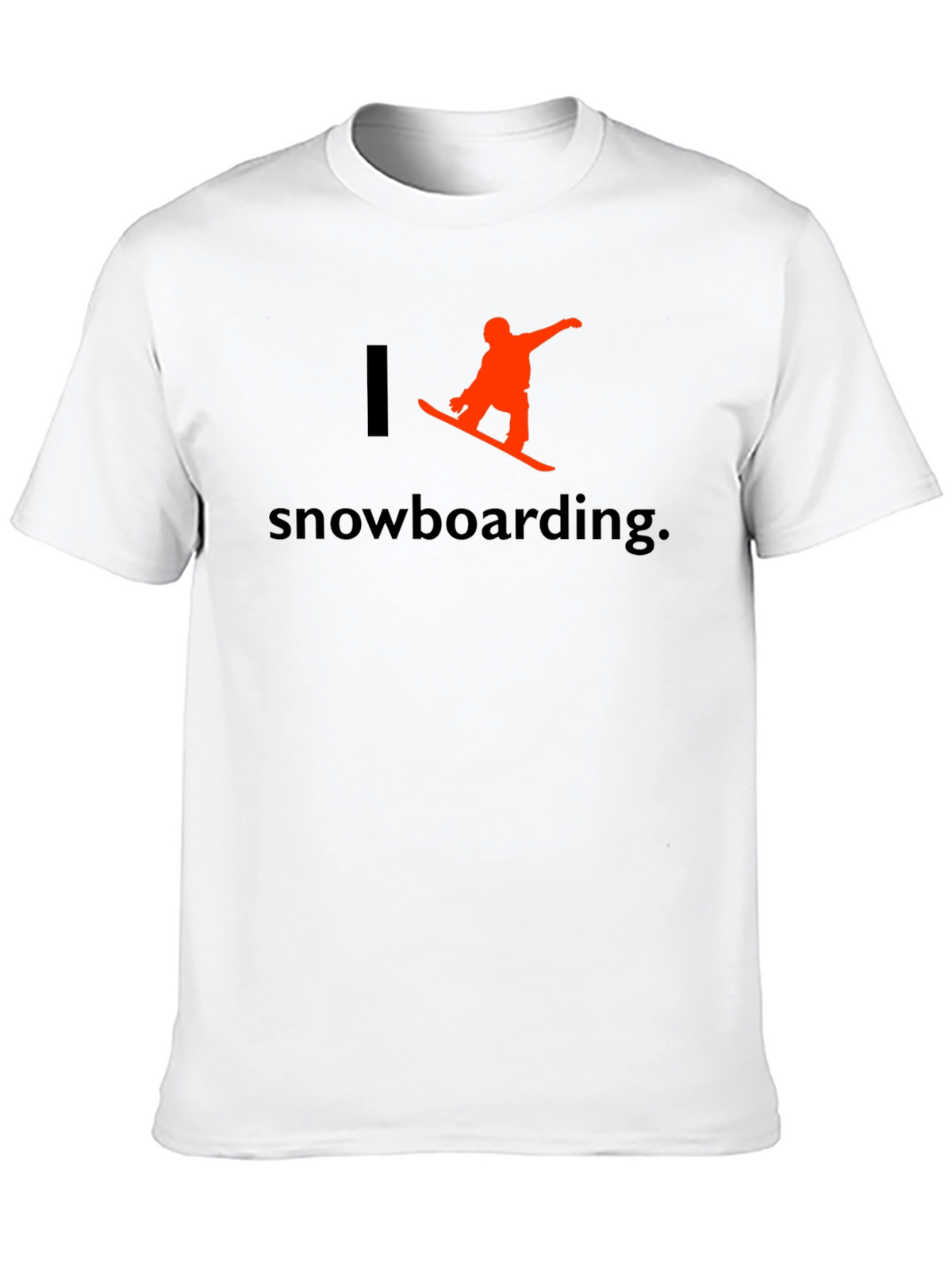 I Love Snowboarding T-Shirt - Black