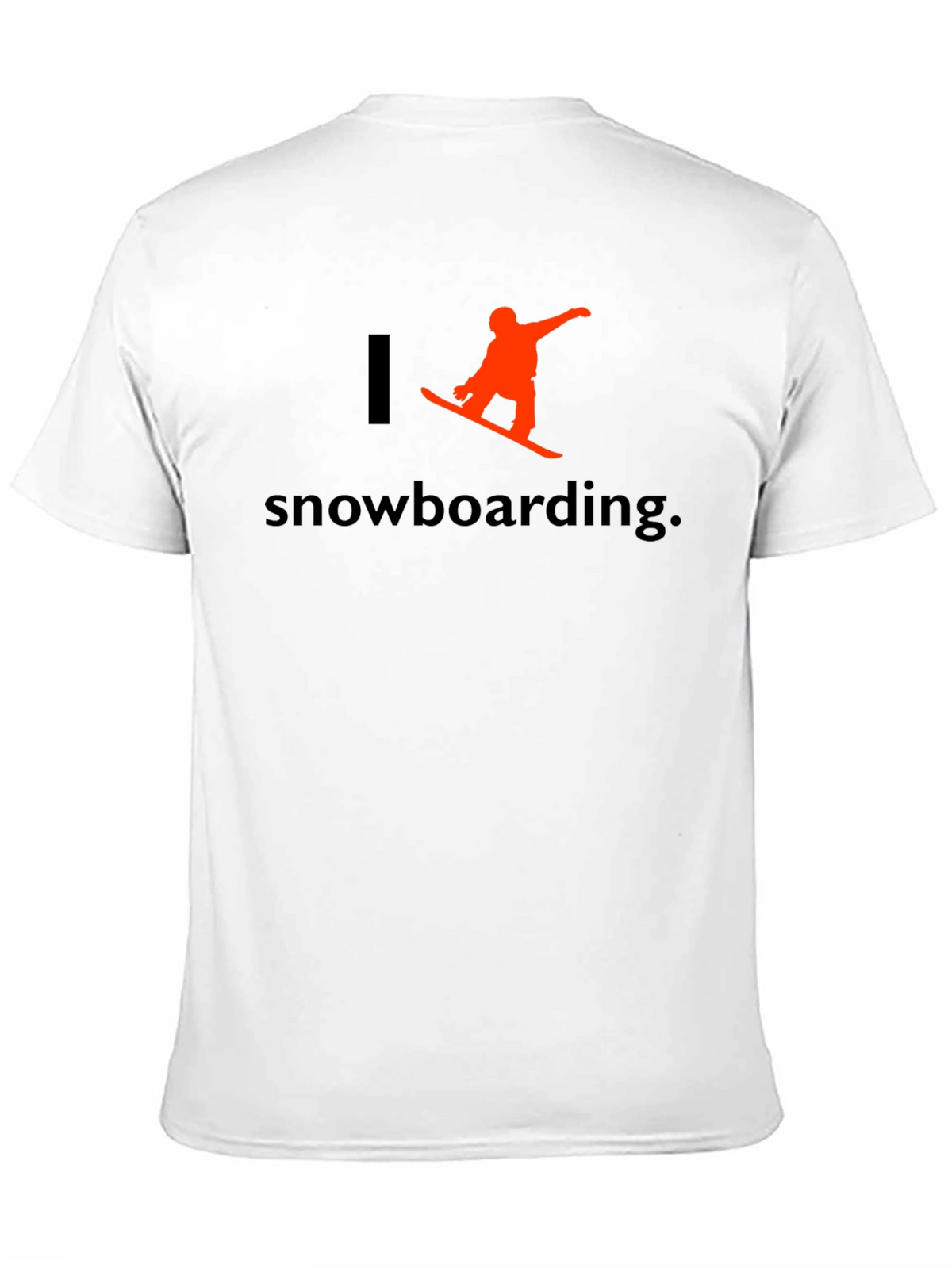 I Love Snowboarding T-Shirt - Black