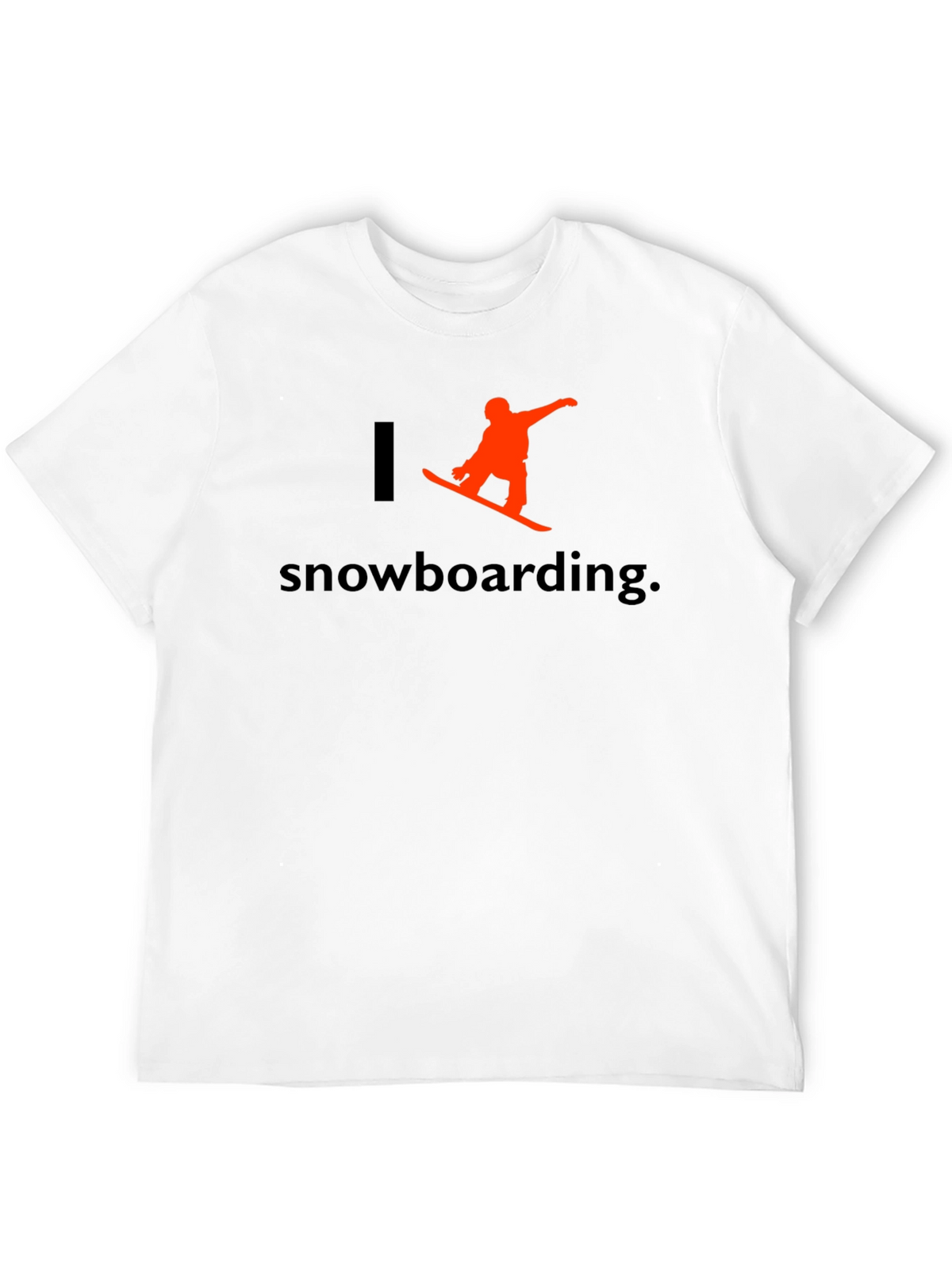 I Love Snowboarding T-Shirt - Black