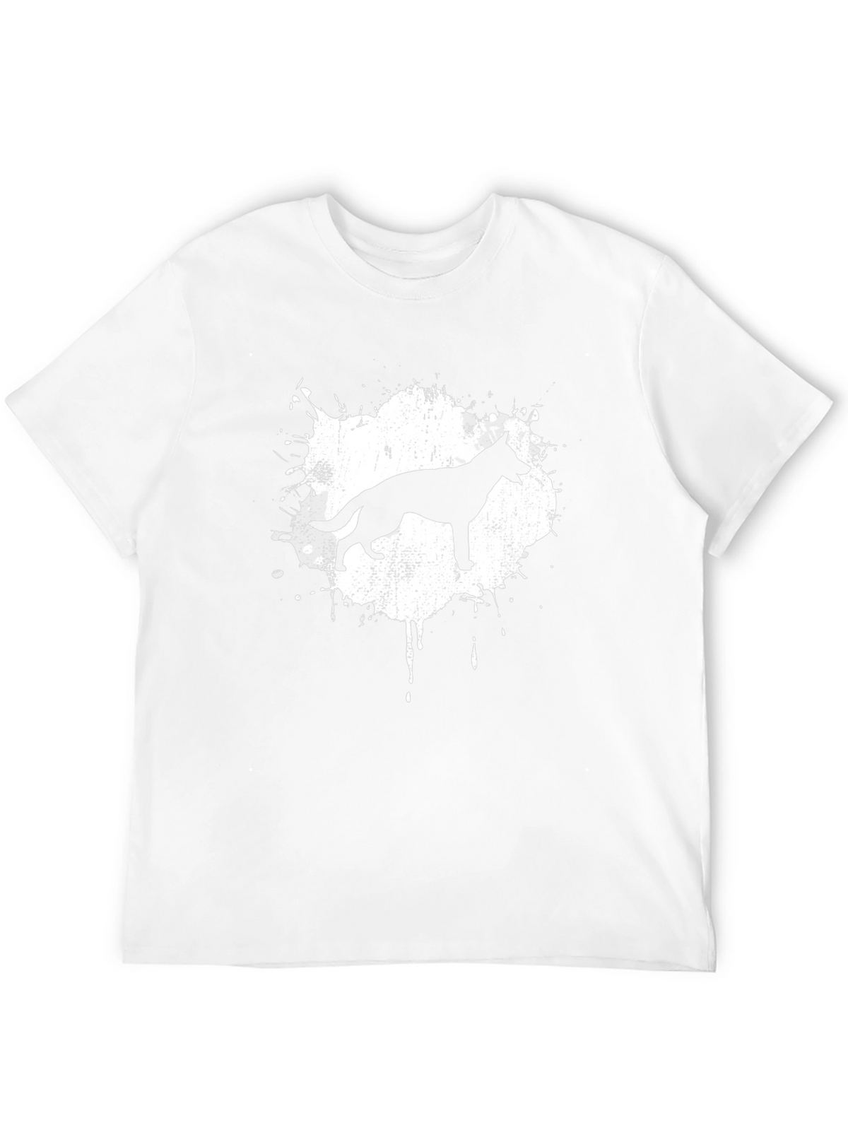 German Shepherd Splash T-Shirt - Black Cotton Tee