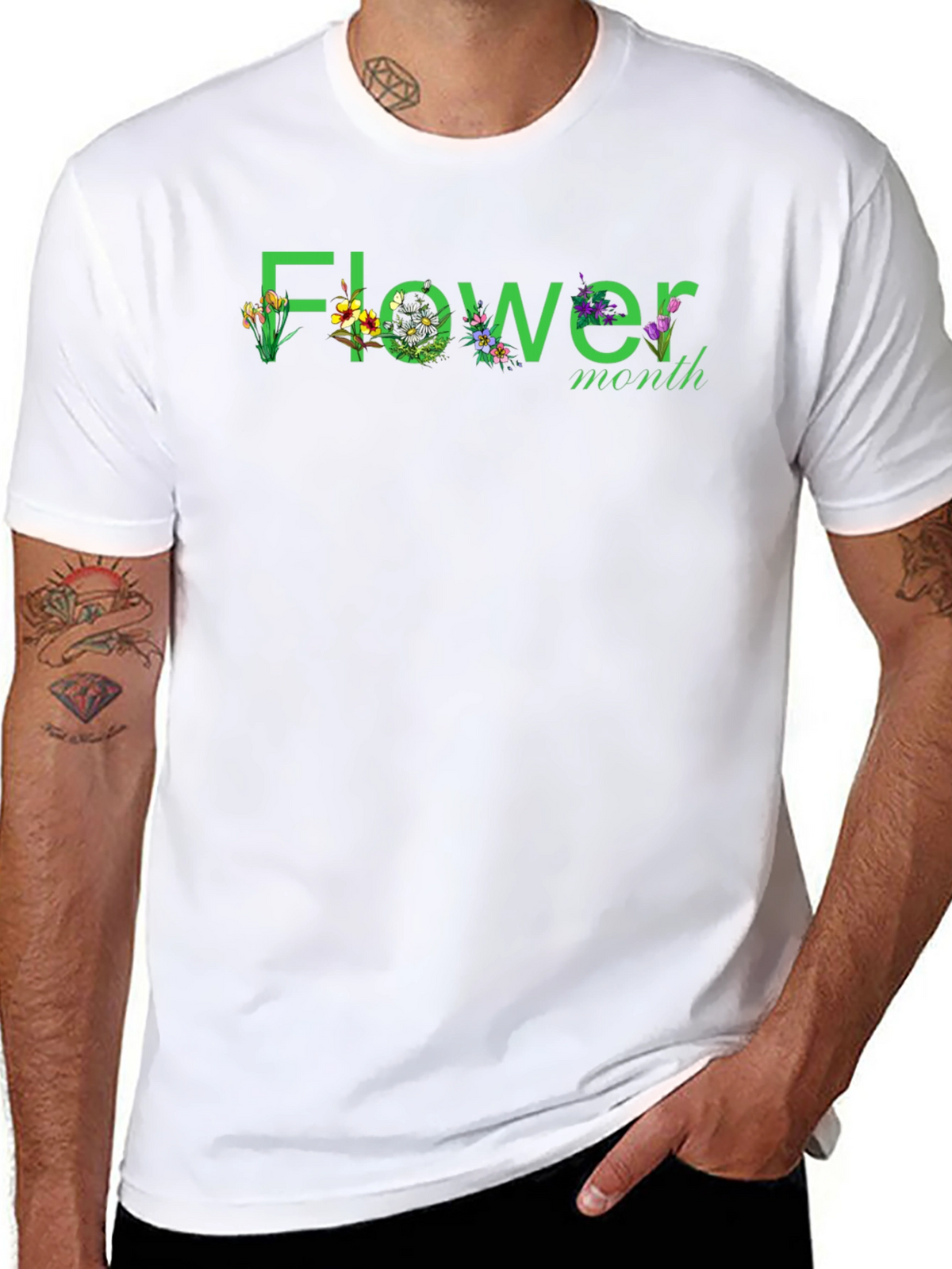 Flower Month Graphic T-Shirt