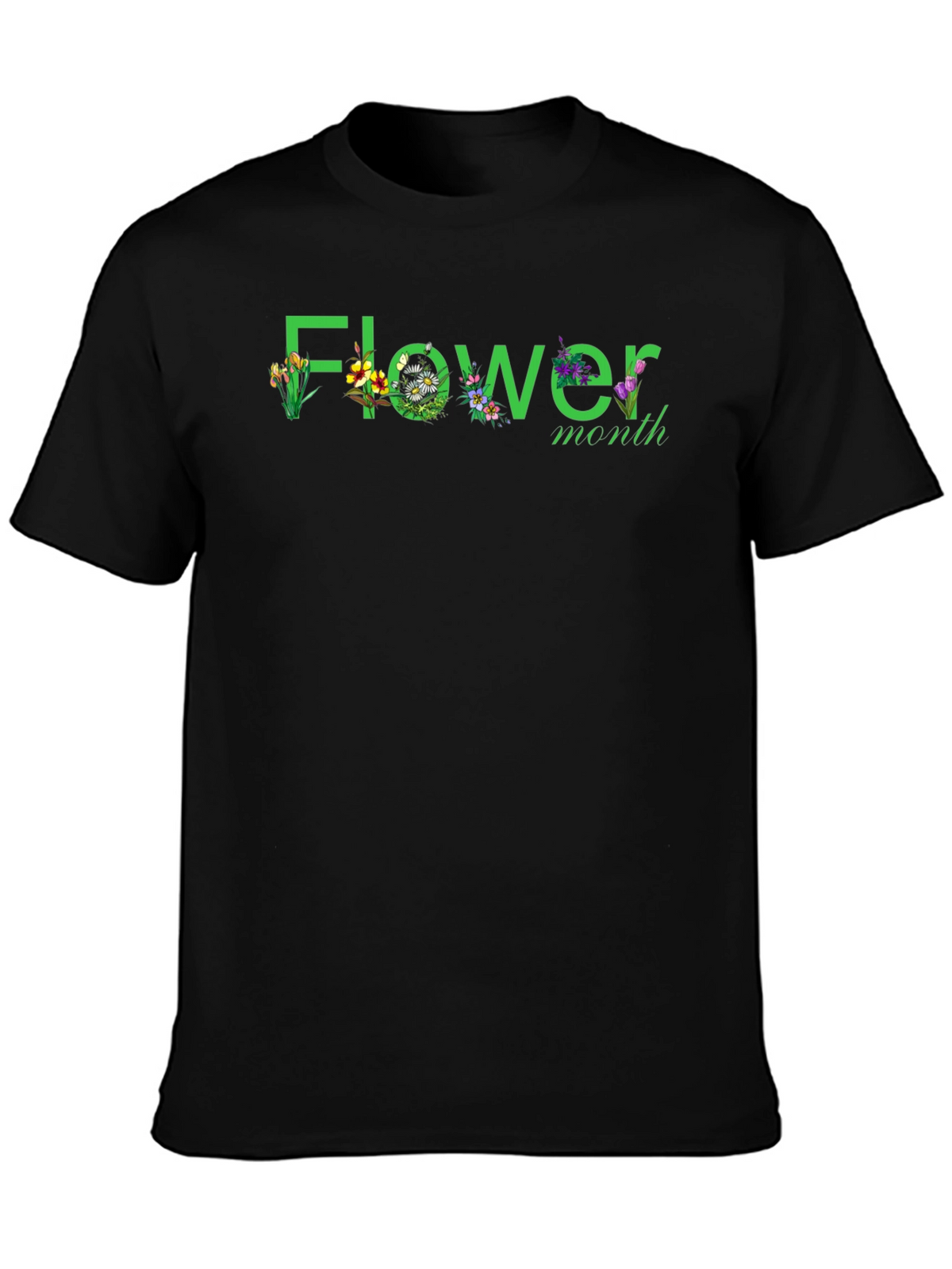 Flower Month Graphic T-Shirt