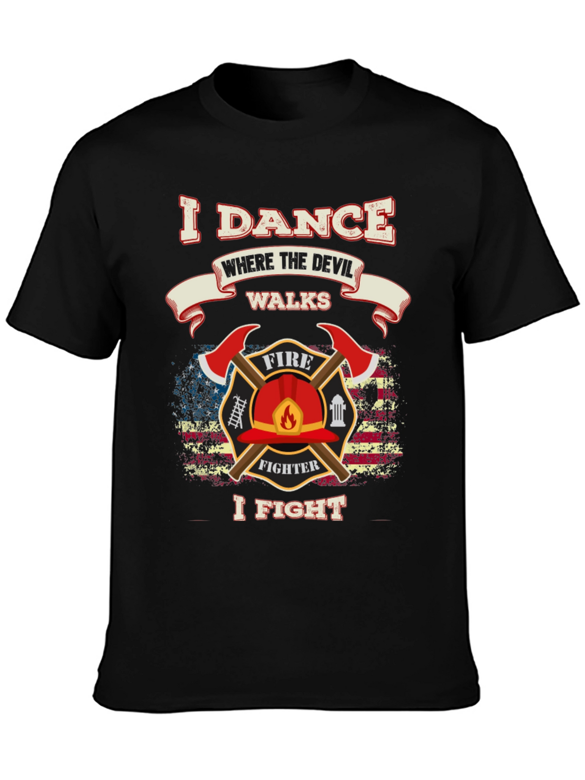 Firefighter Dance Fight Graphic Tee
