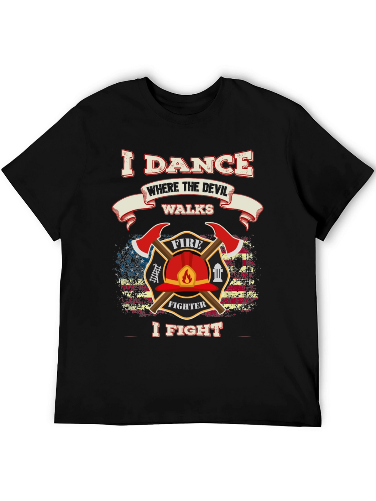 Firefighter Dance Fight Graphic Tee