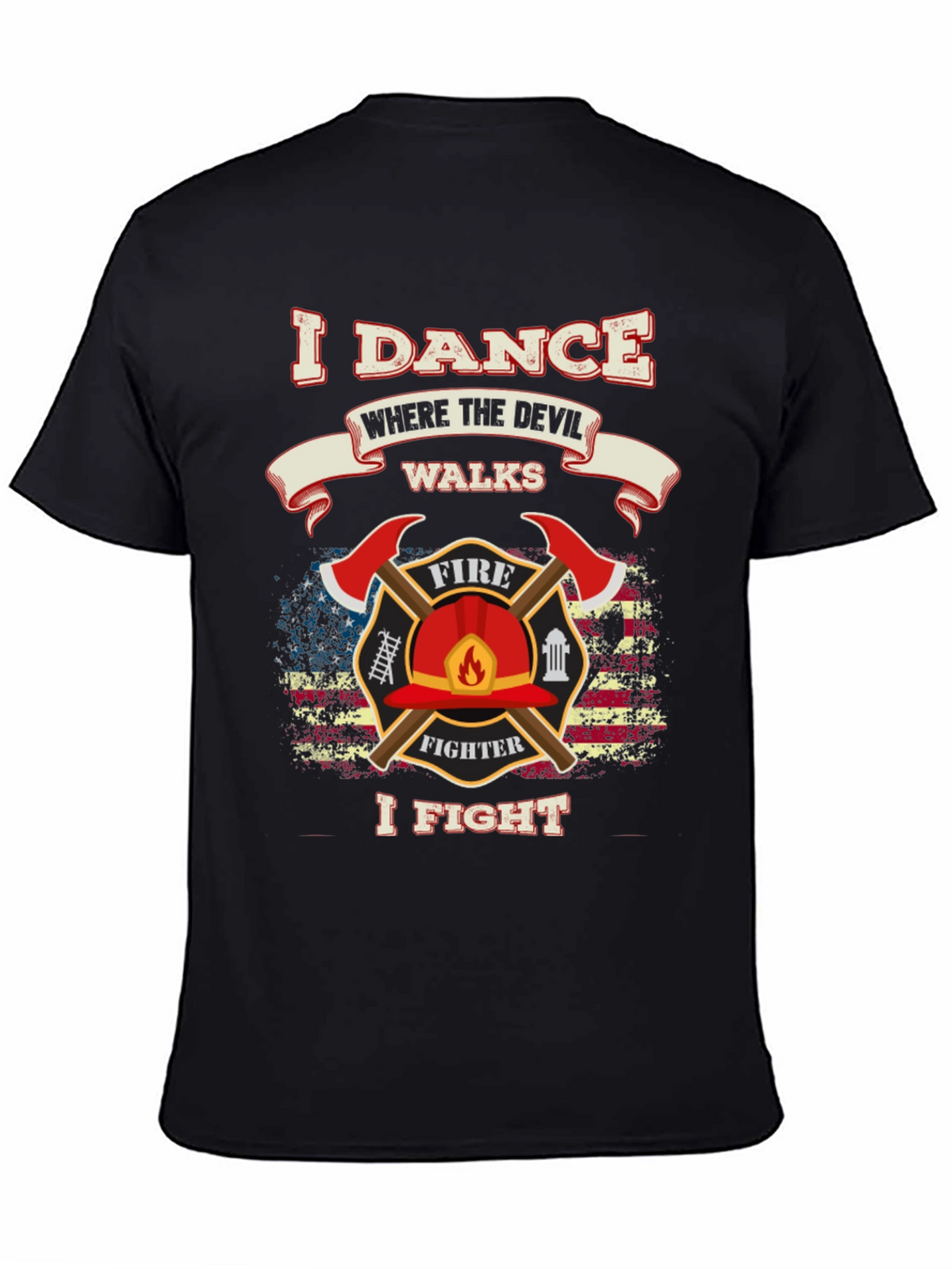 Firefighter Dance Fight Graphic Tee