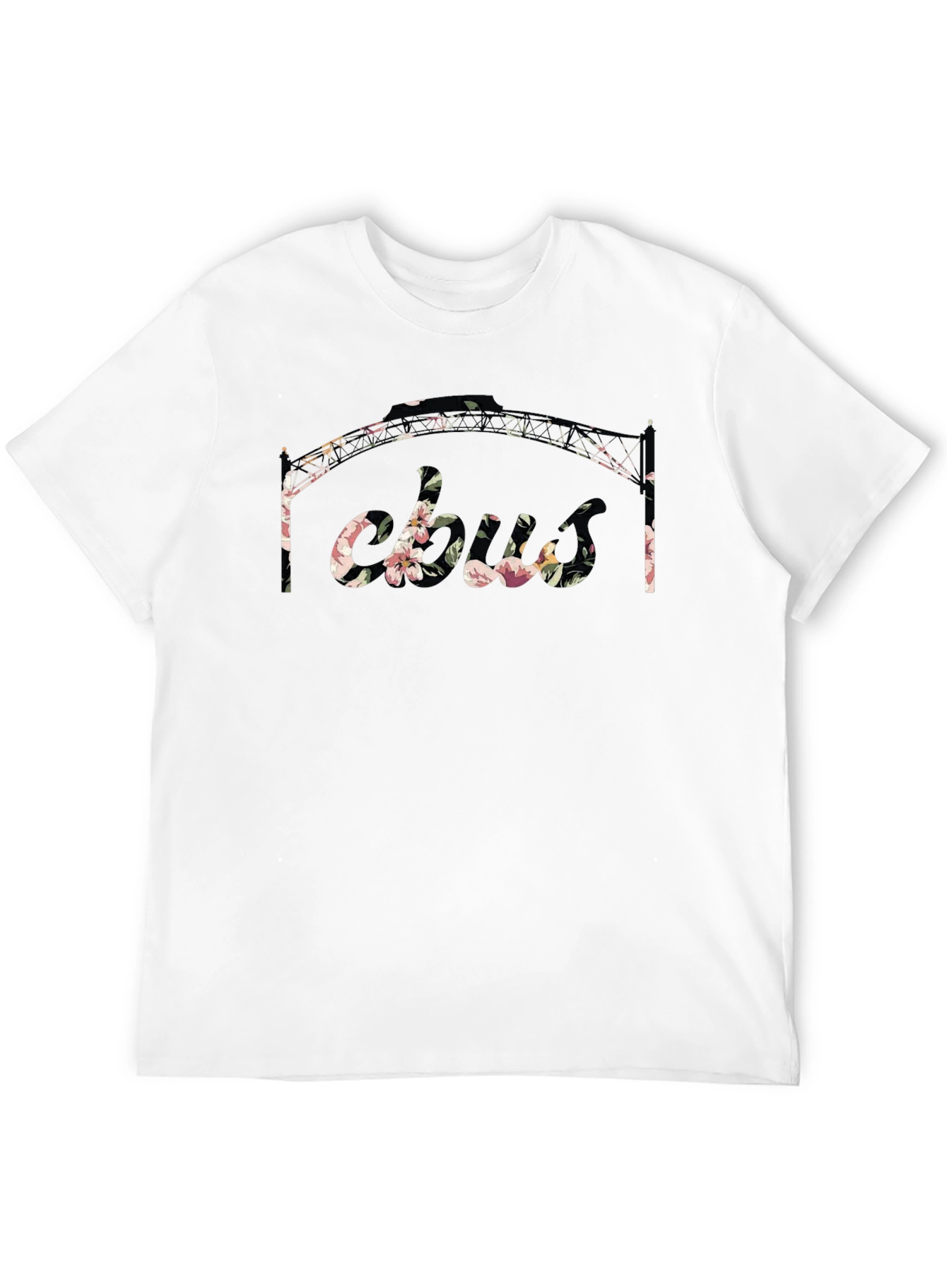Floral Arch Black T-Shirt