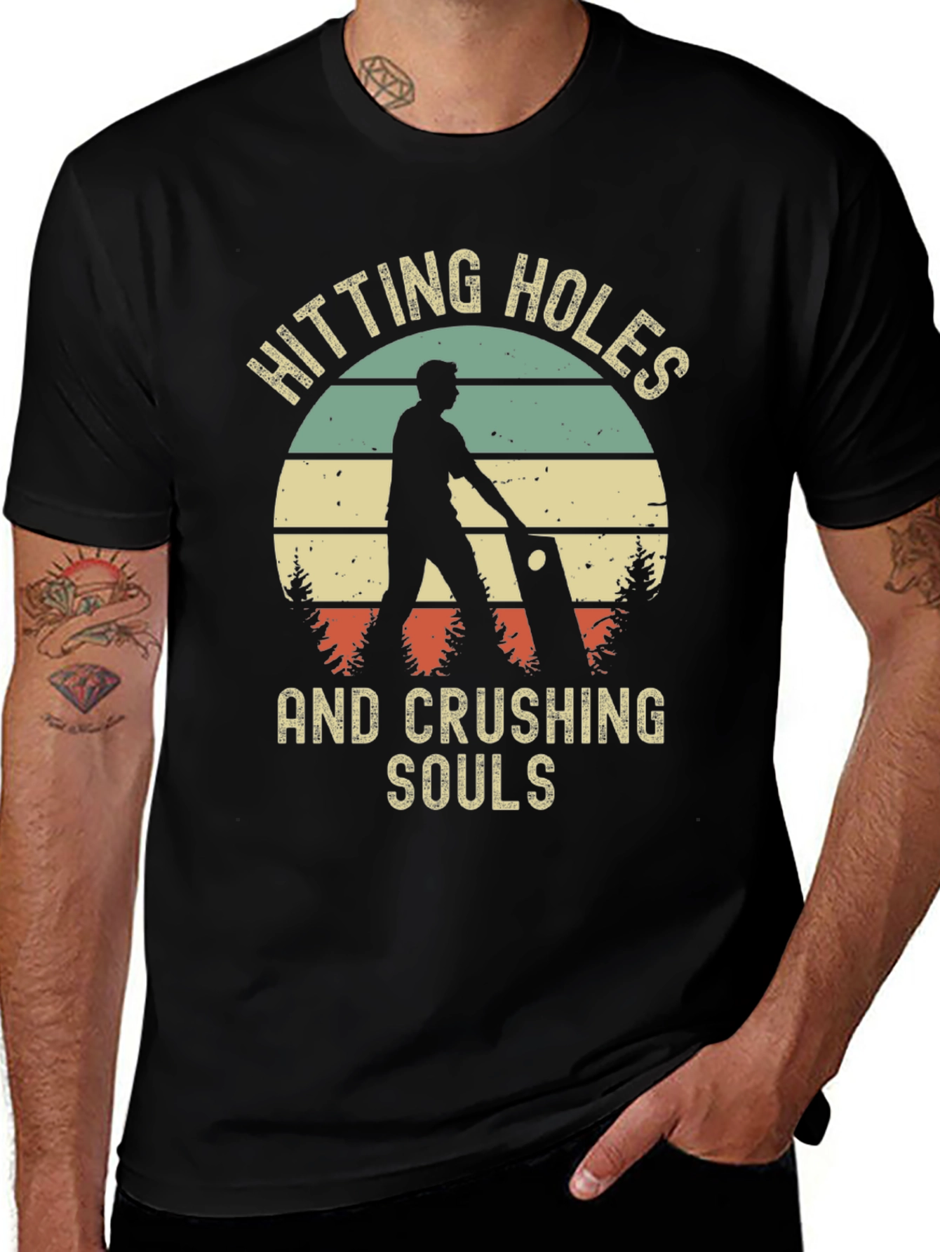 Hitting Holes and Crushing Souls Graphic Tee