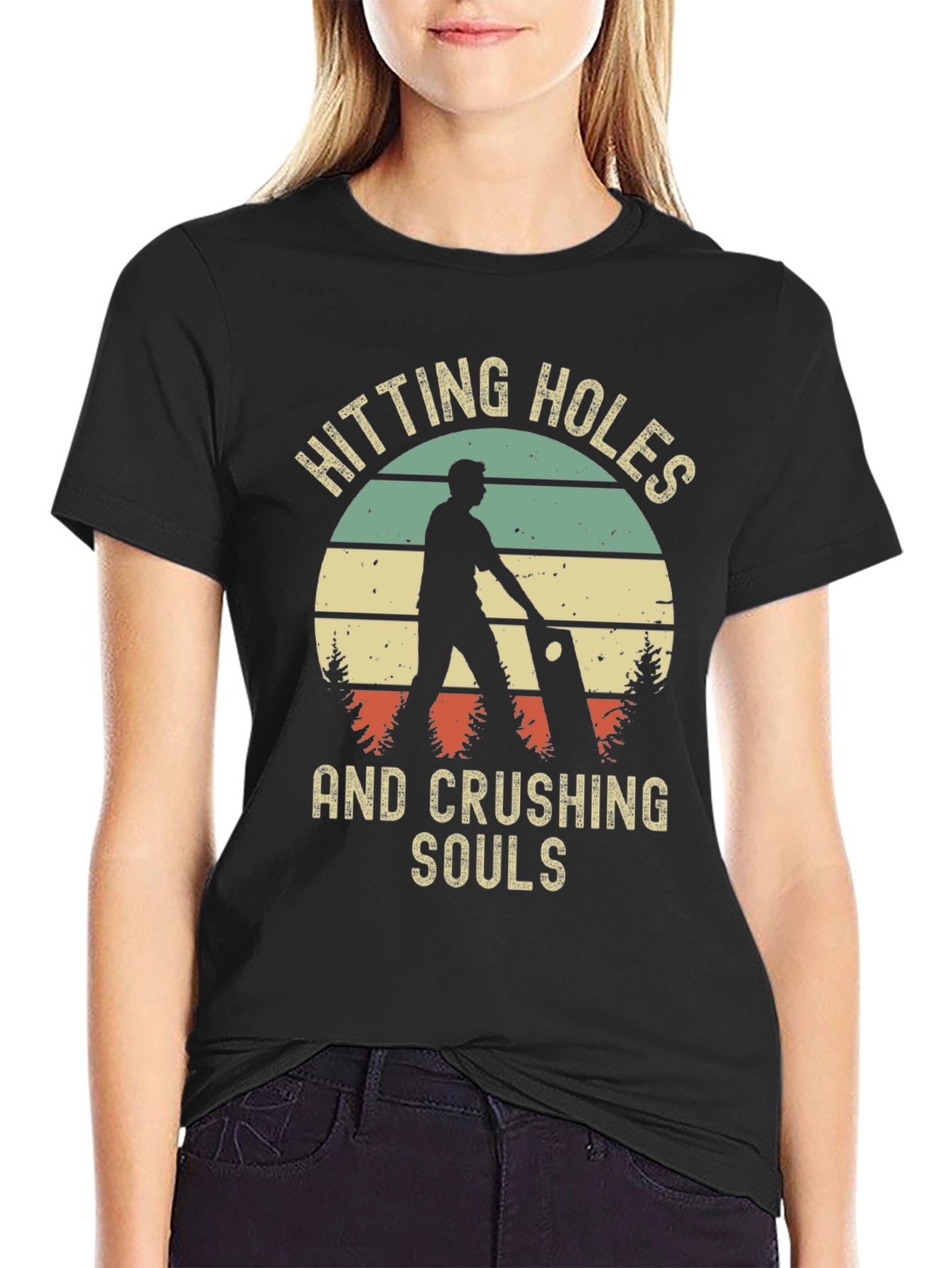 Hitting Holes and Crushing Souls Graphic Tee