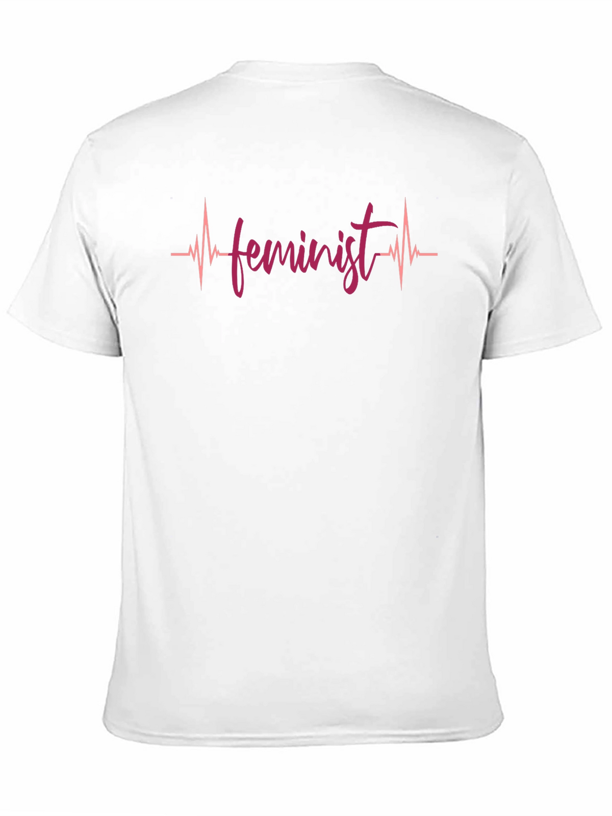 Feminist Heartbeat Graphic Tee - Black Unisex T-Shirt