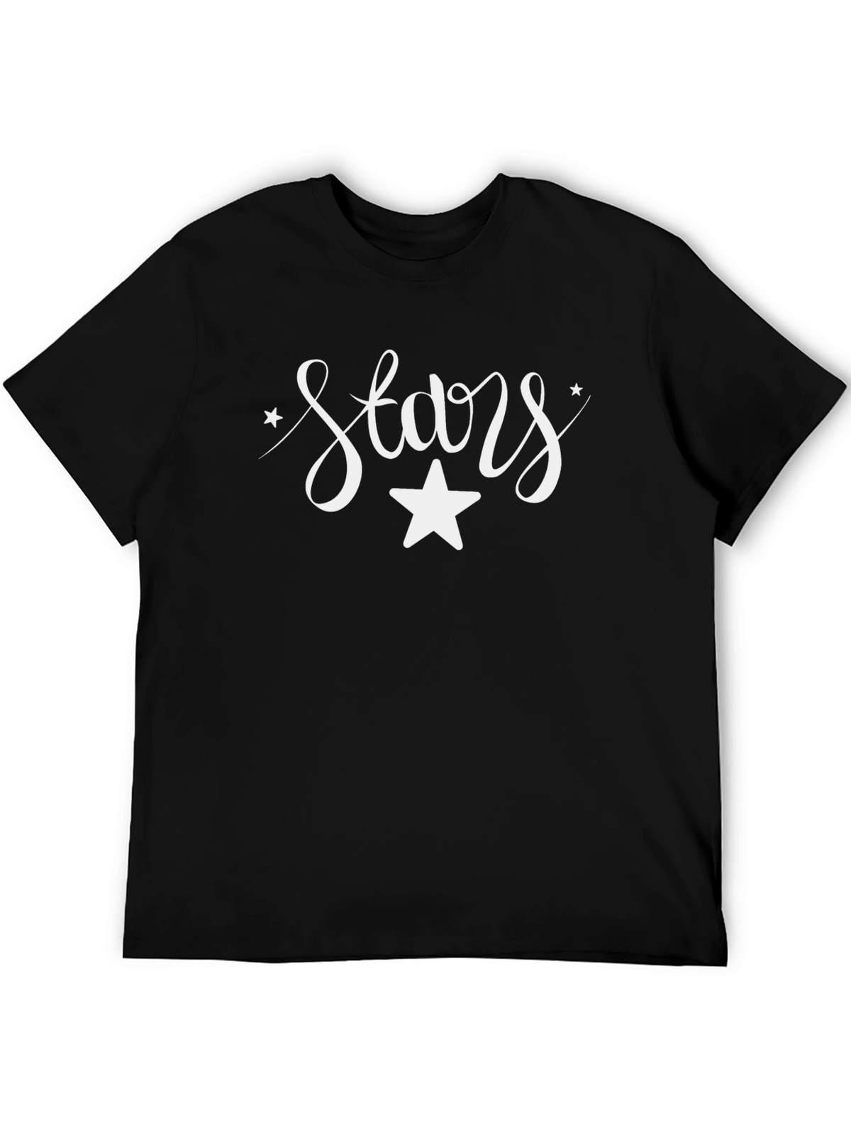 Stars Graphic Black Tee
