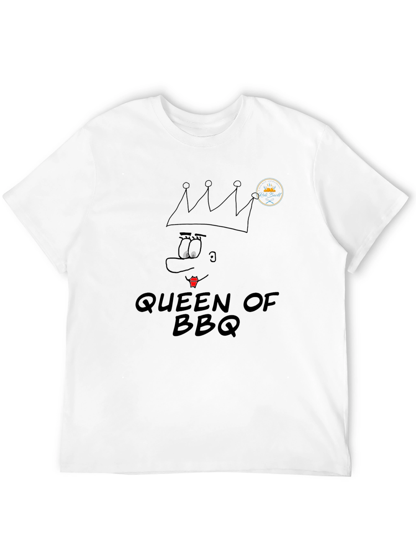Queen of BBQ Funny Graphic Tee - Black