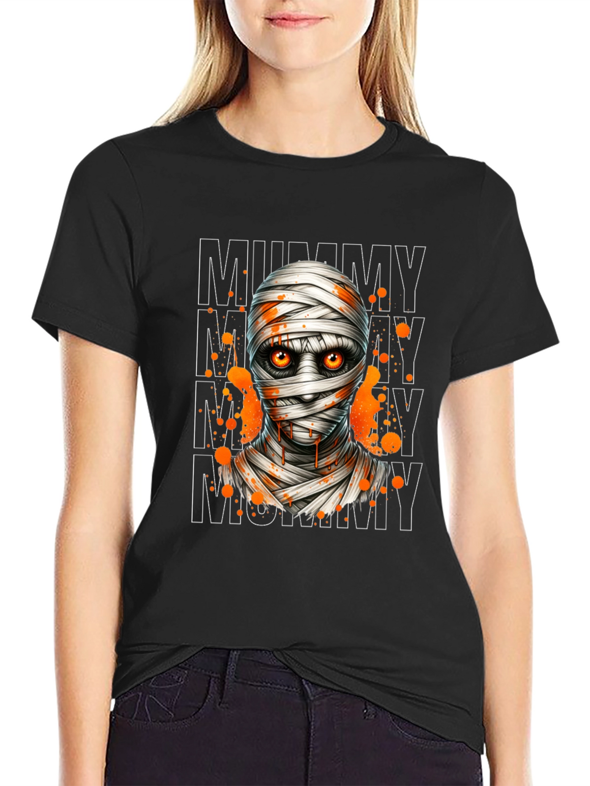 Mummy Graphic Tee - Halloween Ready!