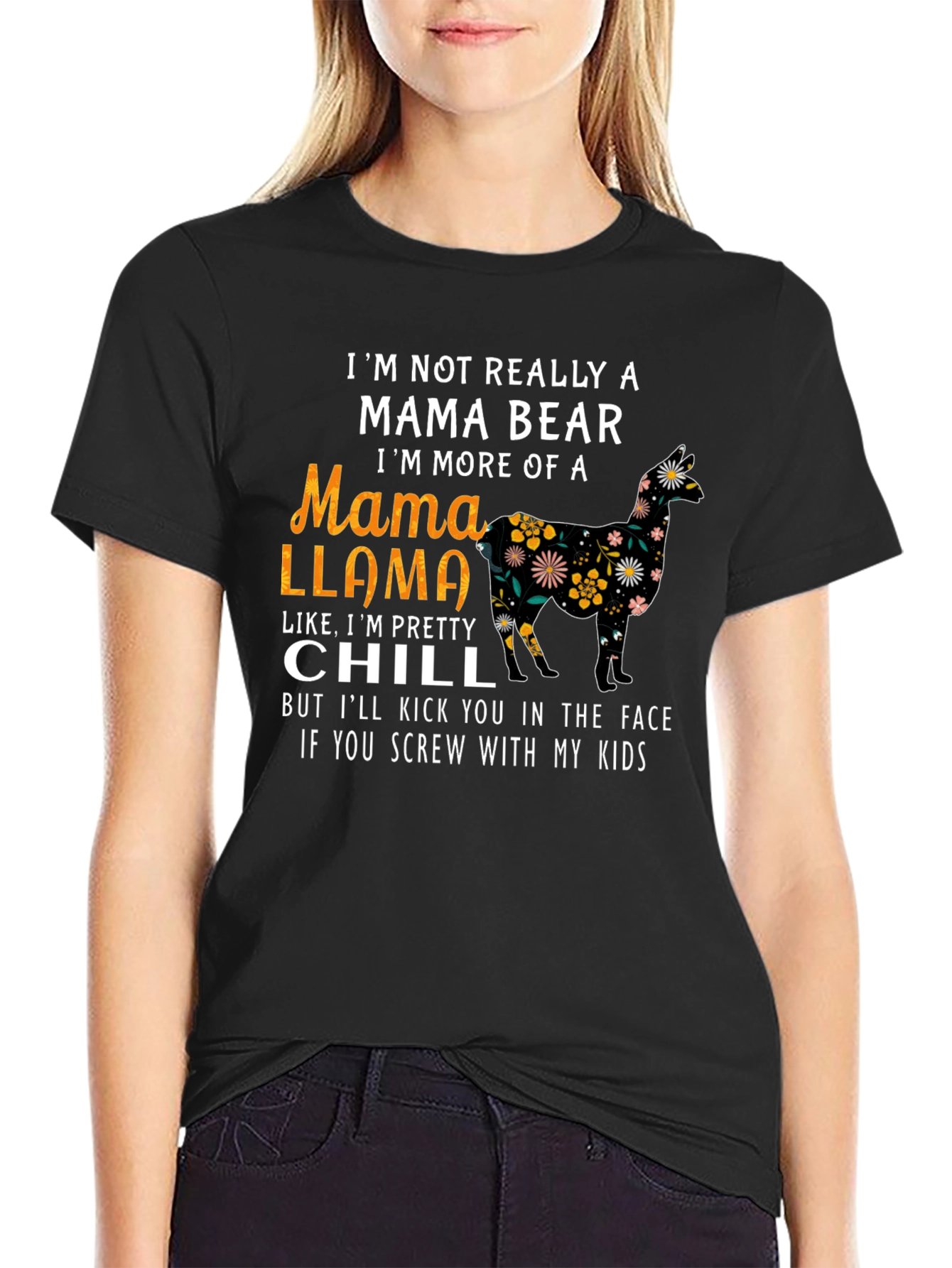 Mama Llama Graphic Tee - Im Pretty Chill Shirt