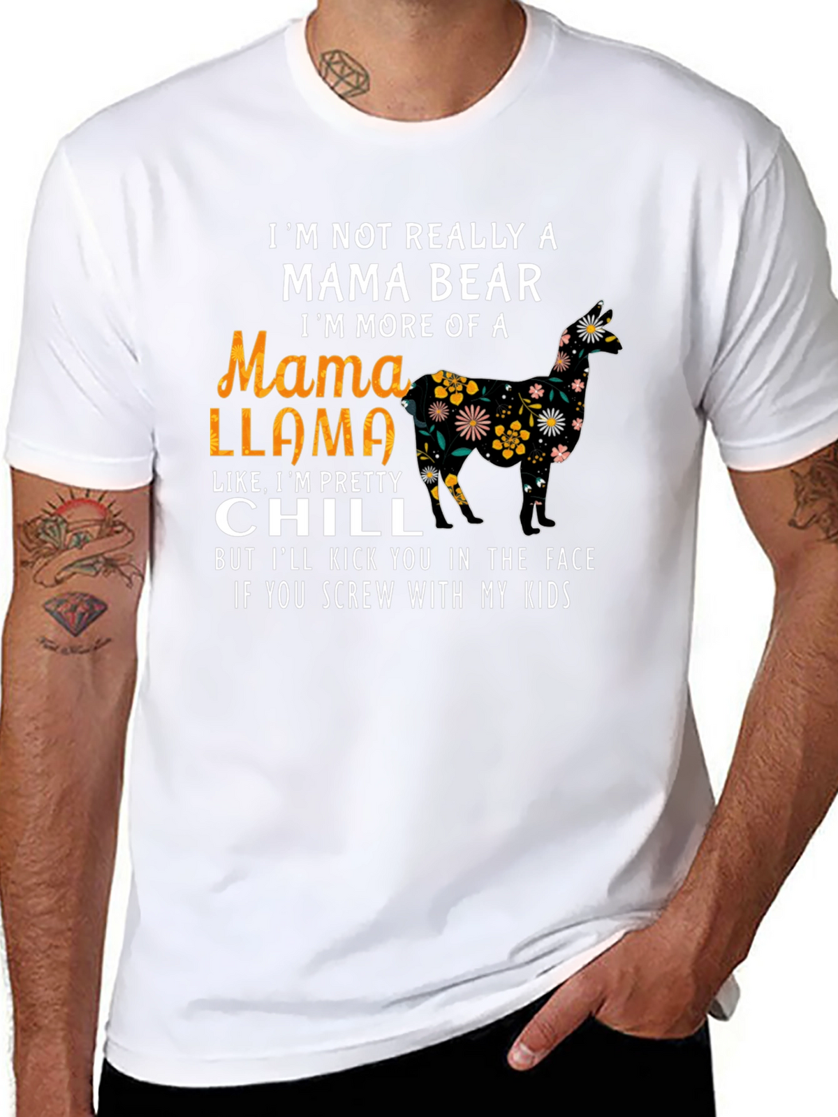 Mama Llama Graphic Tee - Im Pretty Chill Shirt
