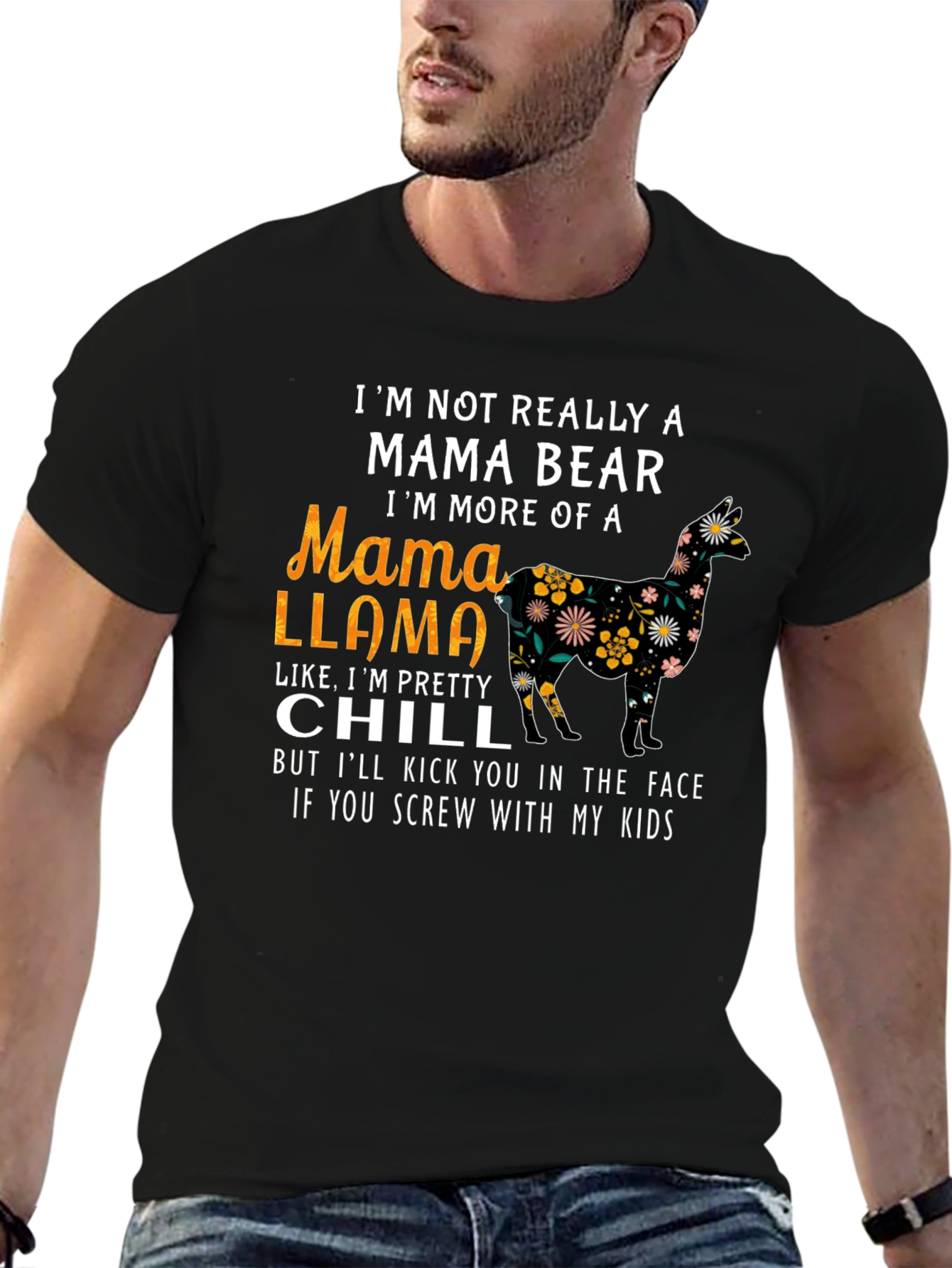 Mama Llama Graphic Tee - Im Pretty Chill Shirt