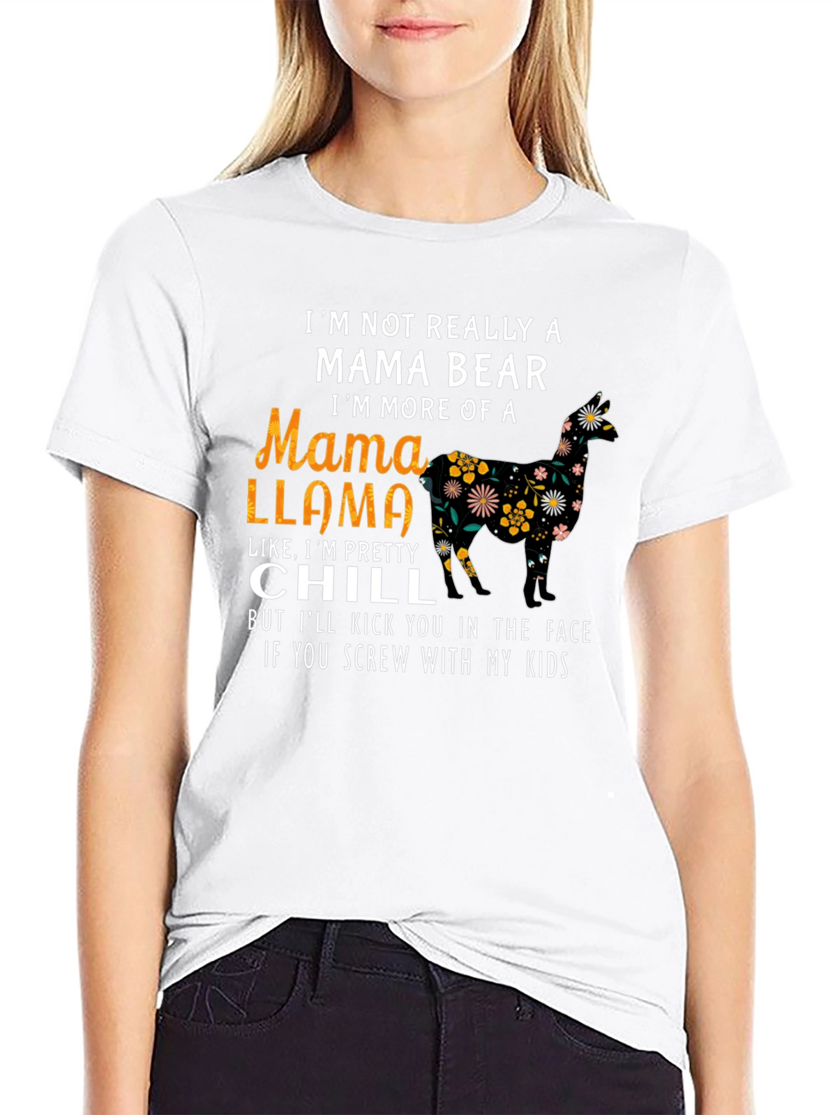 Mama Llama Graphic Tee - Im Pretty Chill Shirt