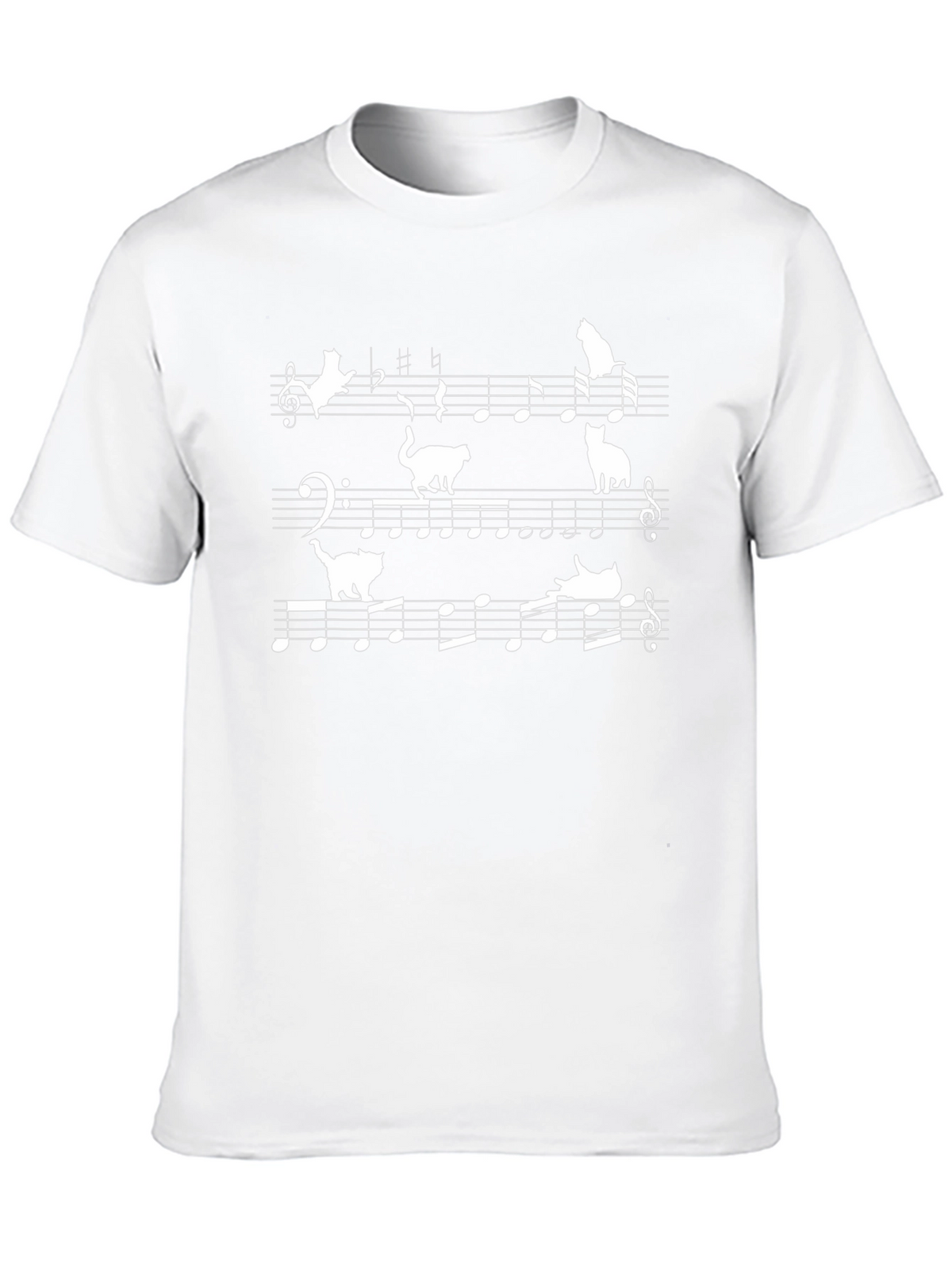 Musical Cats T-Shirt - Black Cotton Tee