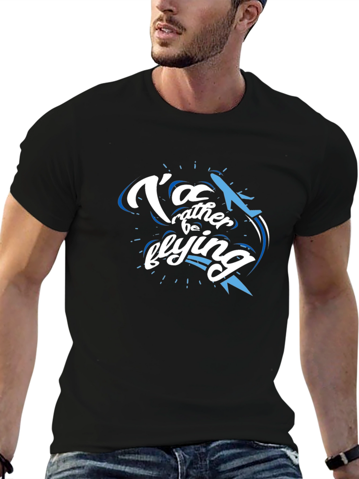 Id Rather Be Flying Graphic T-Shirt