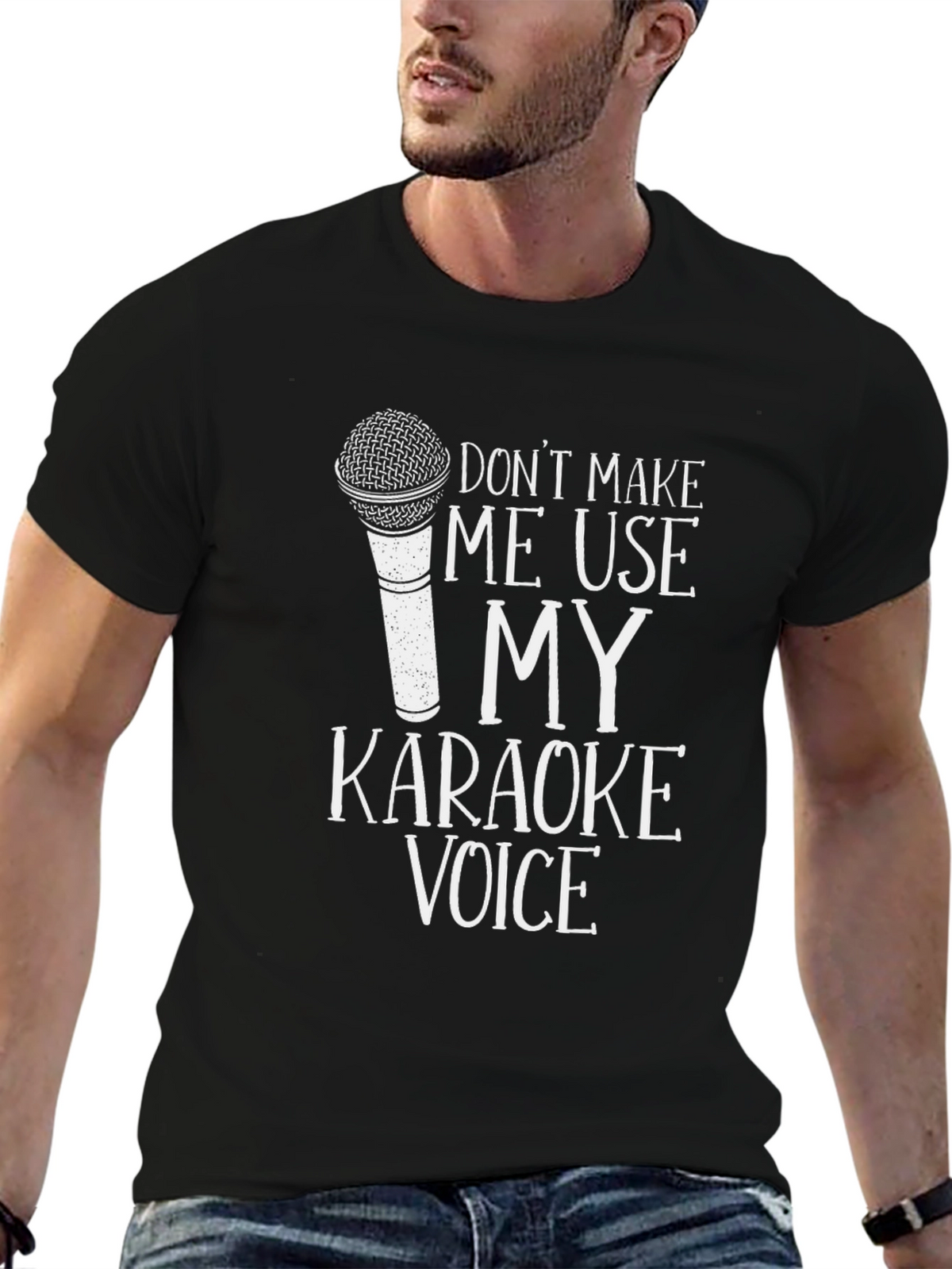 Karaoke Voice Graphic Tee - Music Lover Shirt