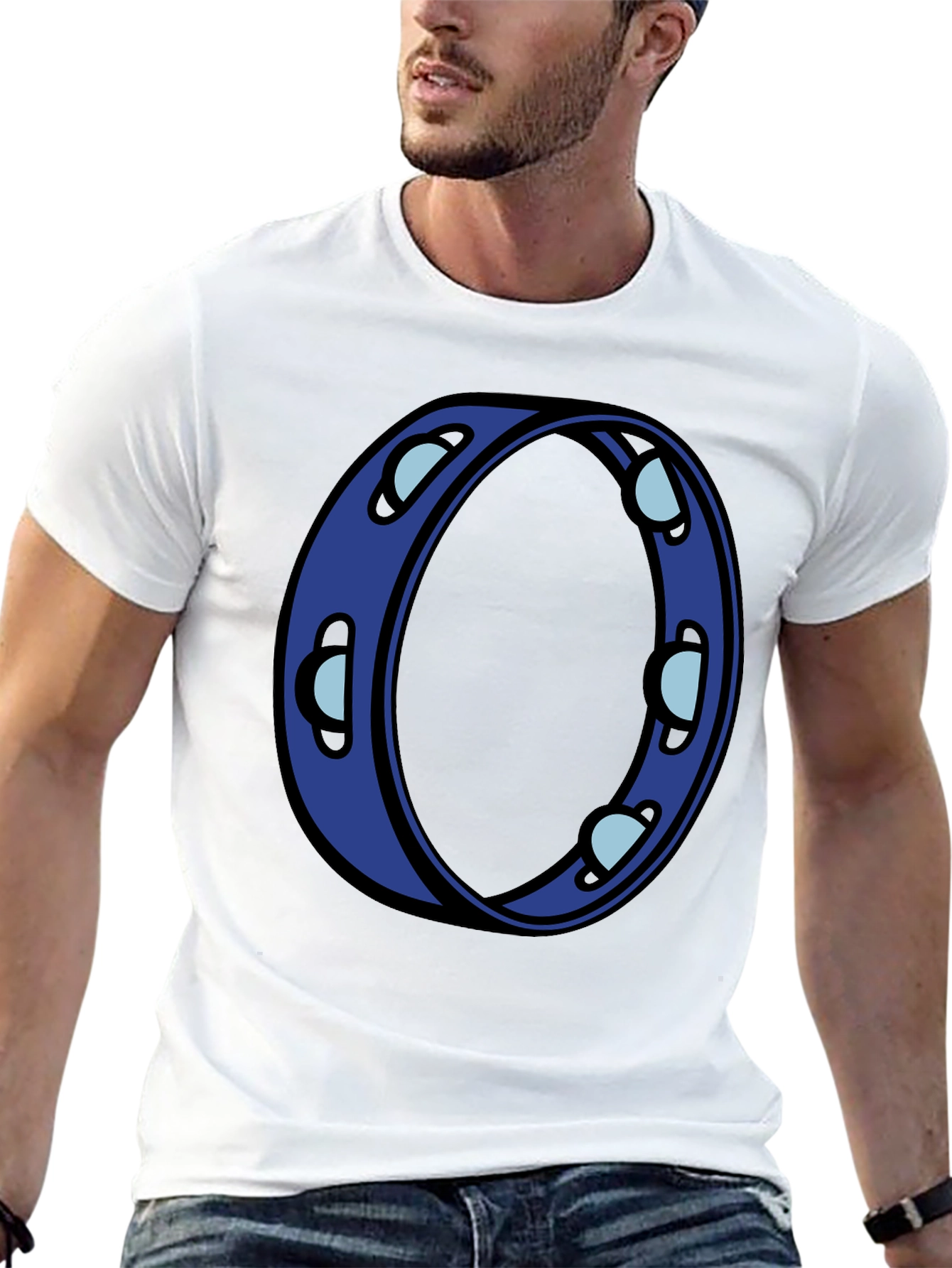 Cool Blue Tambourine Graphic Tee