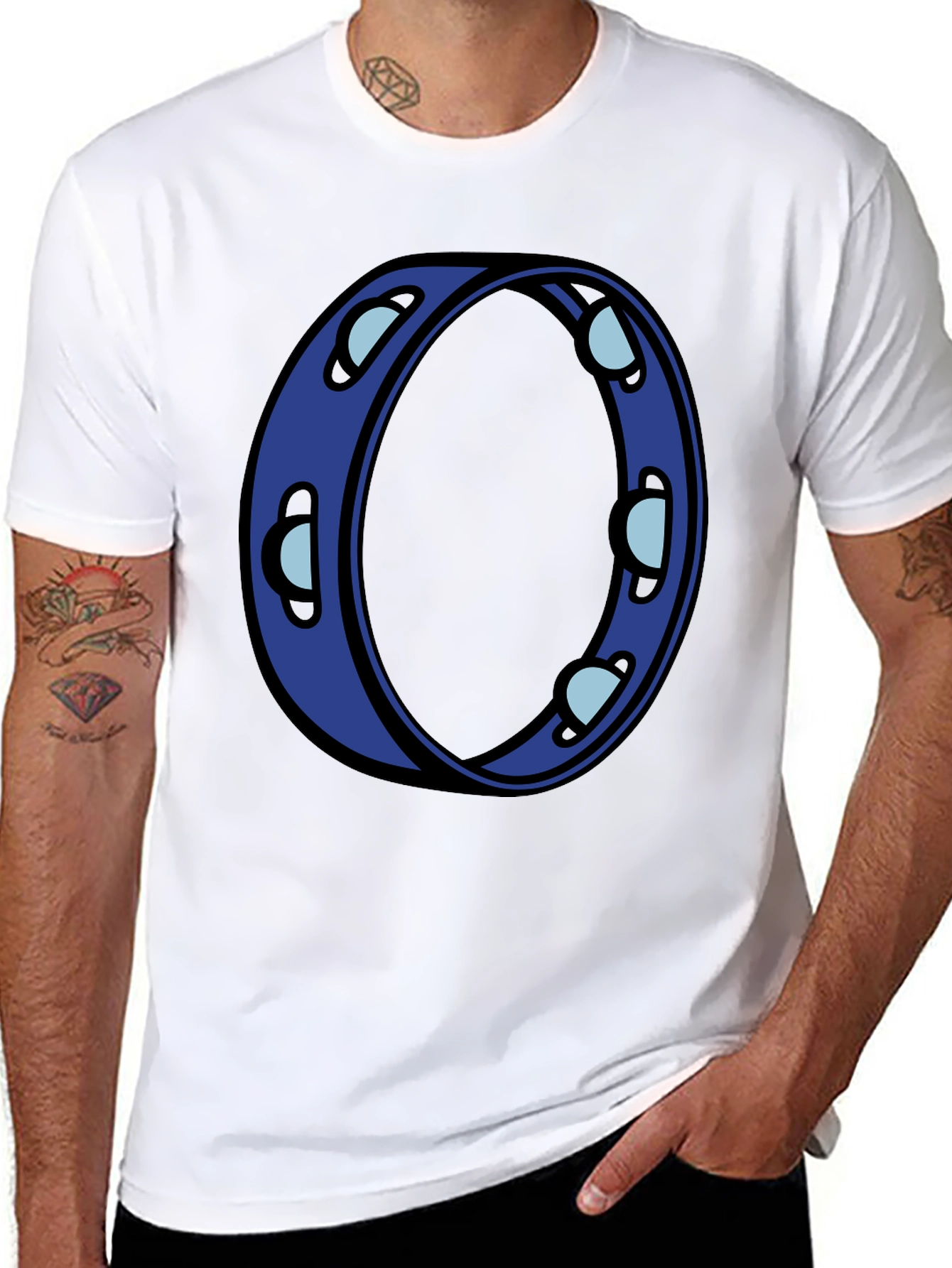 Cool Blue Tambourine Graphic Tee