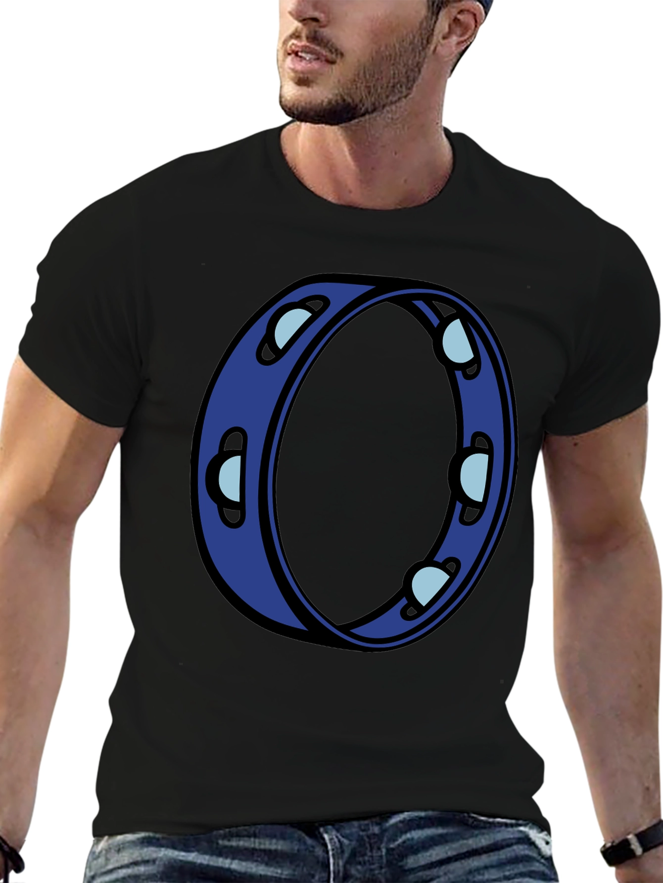 Cool Blue Tambourine Graphic Tee