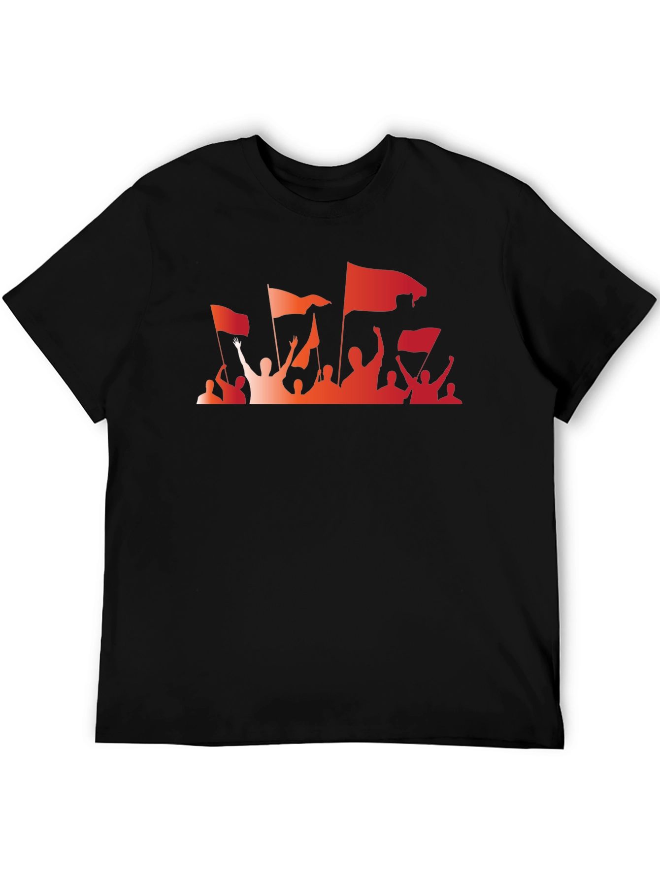 Protest Rally Graphic Black T-Shirt