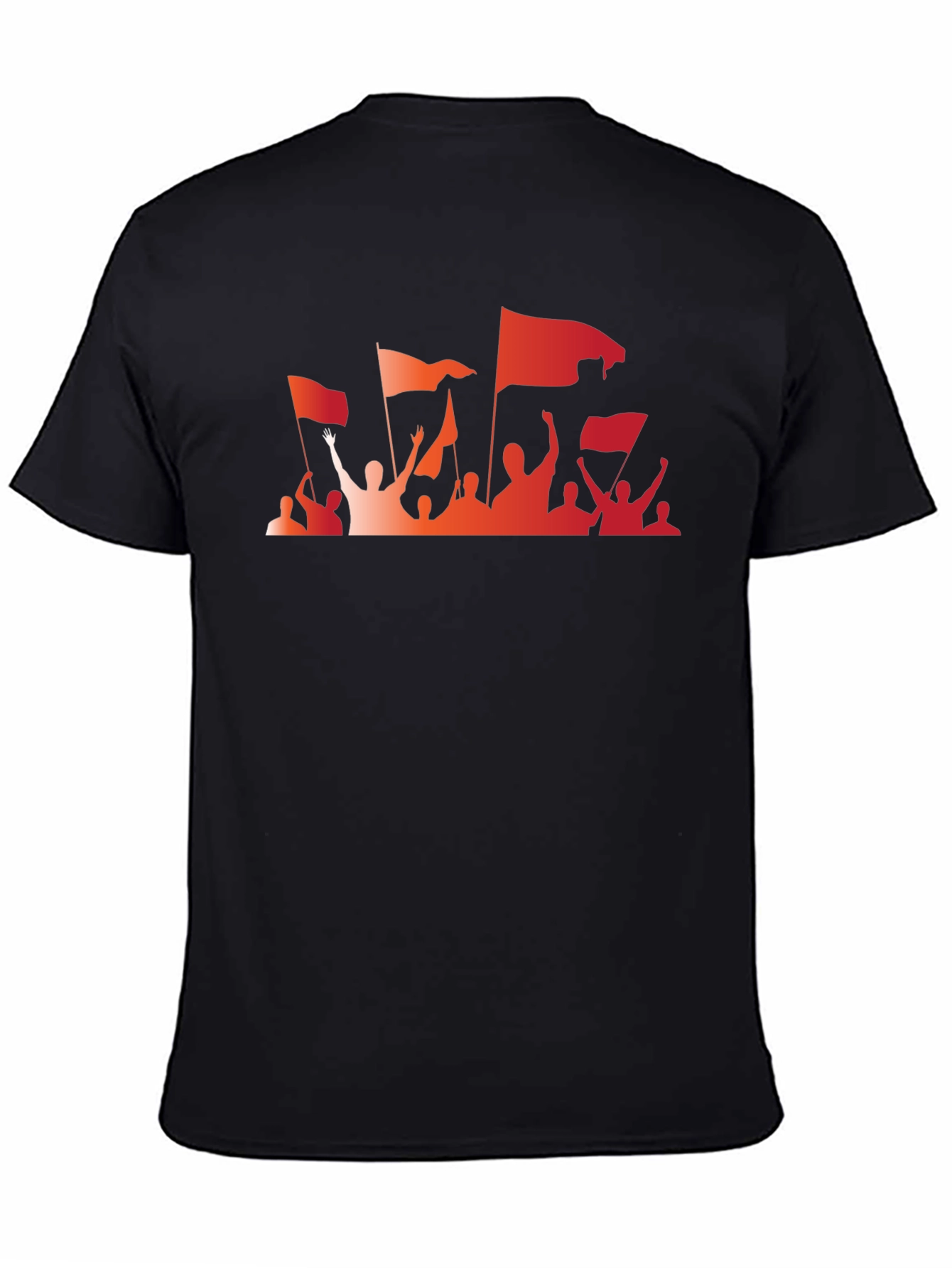 Protest Rally Graphic Black T-Shirt