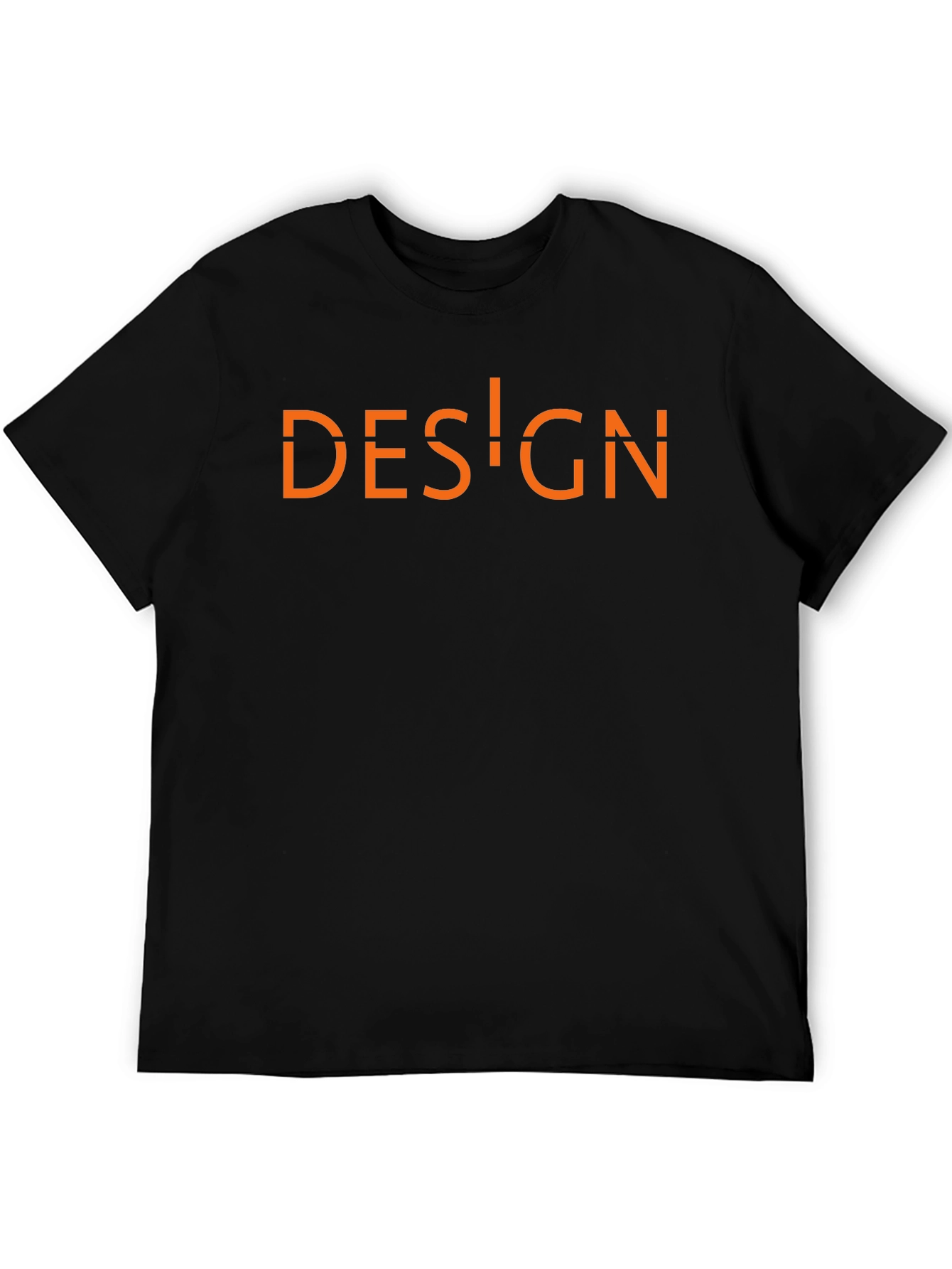 Design Graphic Tee - Stylish Black Cotton Shirt