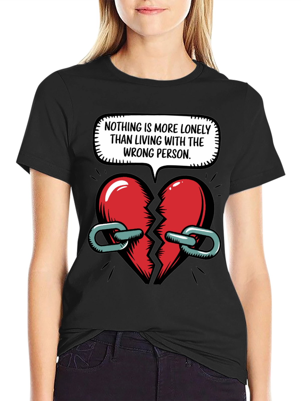 Lonely Heart Graphic T-Shirt