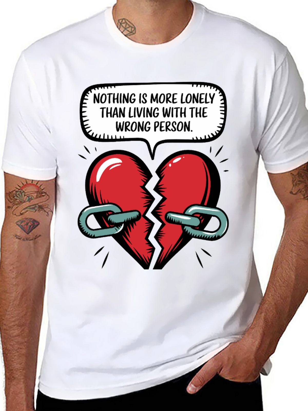 Lonely Heart Graphic T-Shirt