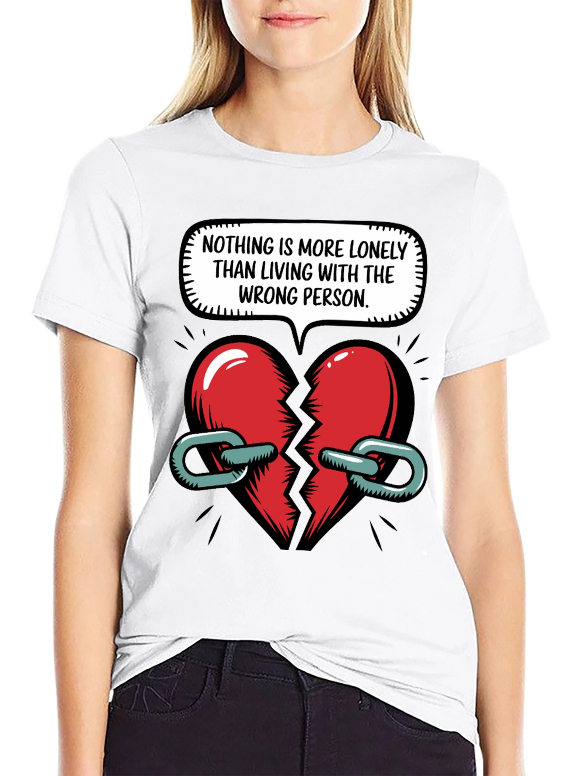 Lonely Heart Graphic T-Shirt