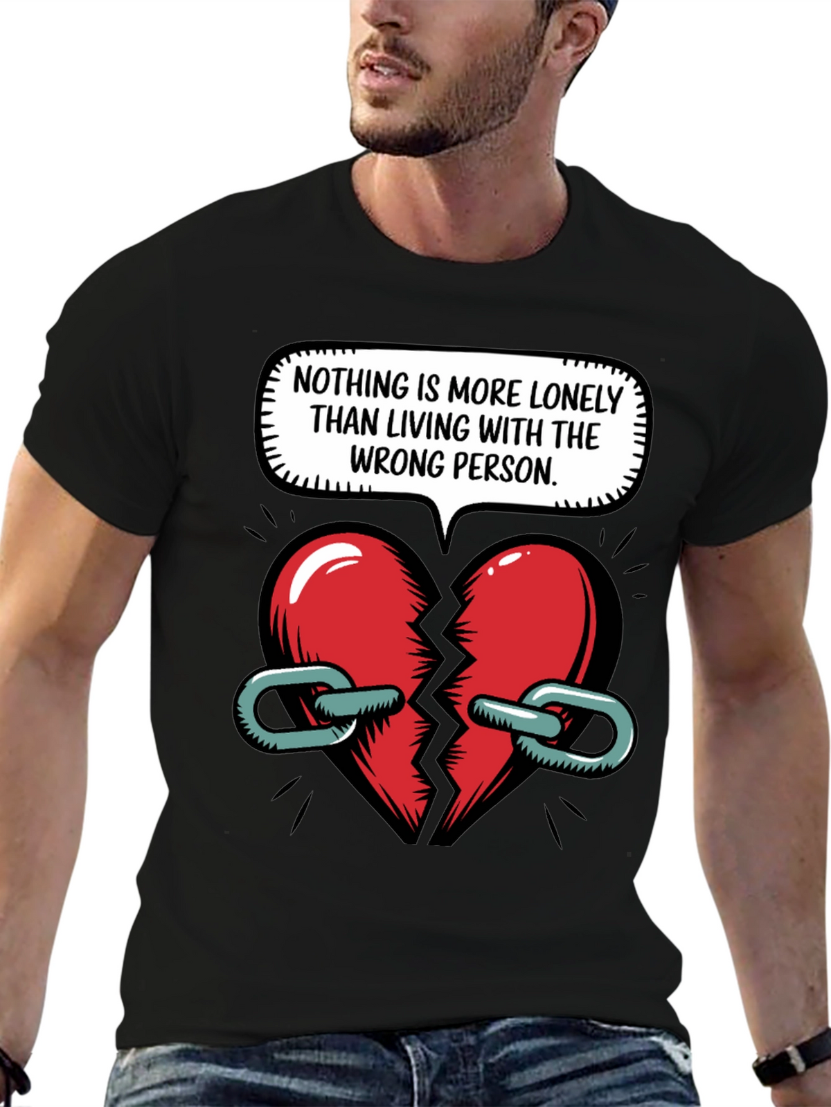 Lonely Heart Graphic T-Shirt