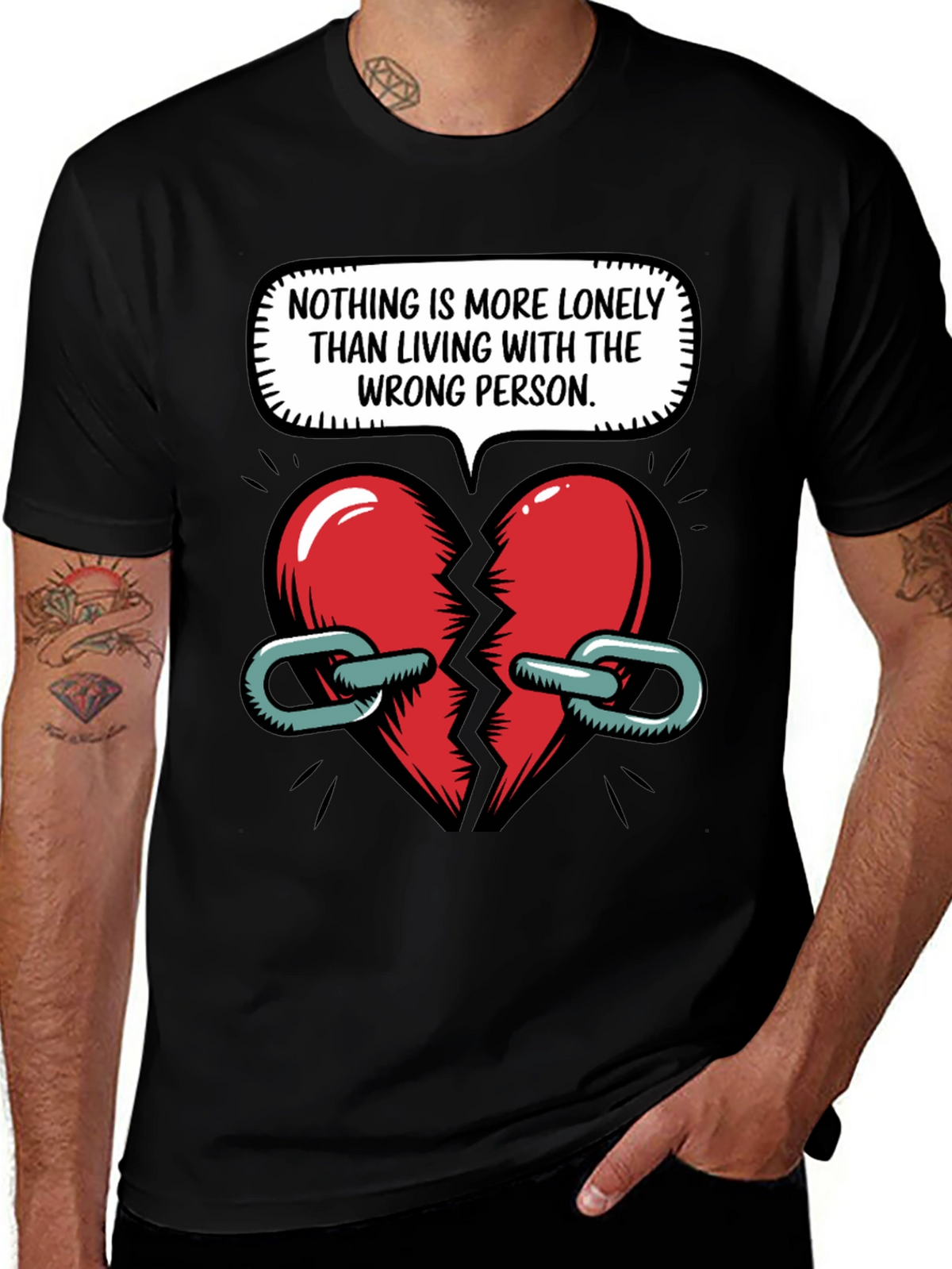 Lonely Heart Graphic T-Shirt