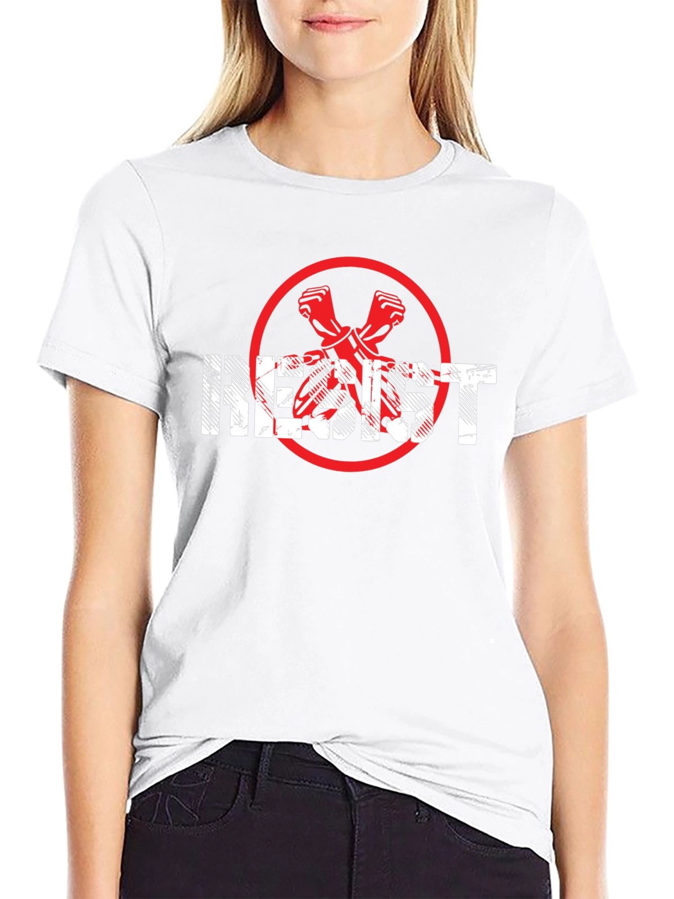 Resist Graphic Tee - Black Crew Neck Cotton T-Shirt