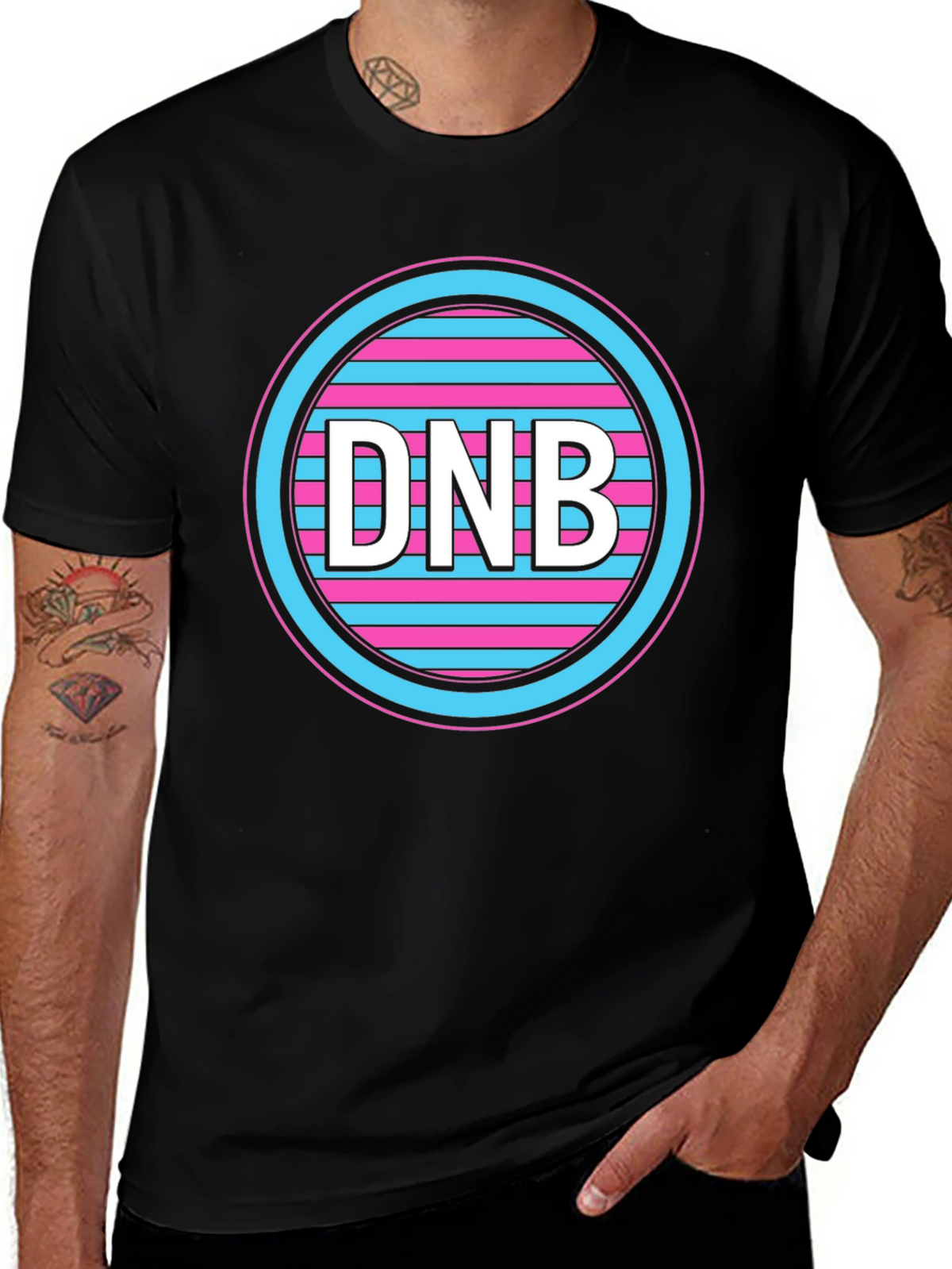 DNB Circle Graphic Tee - Black