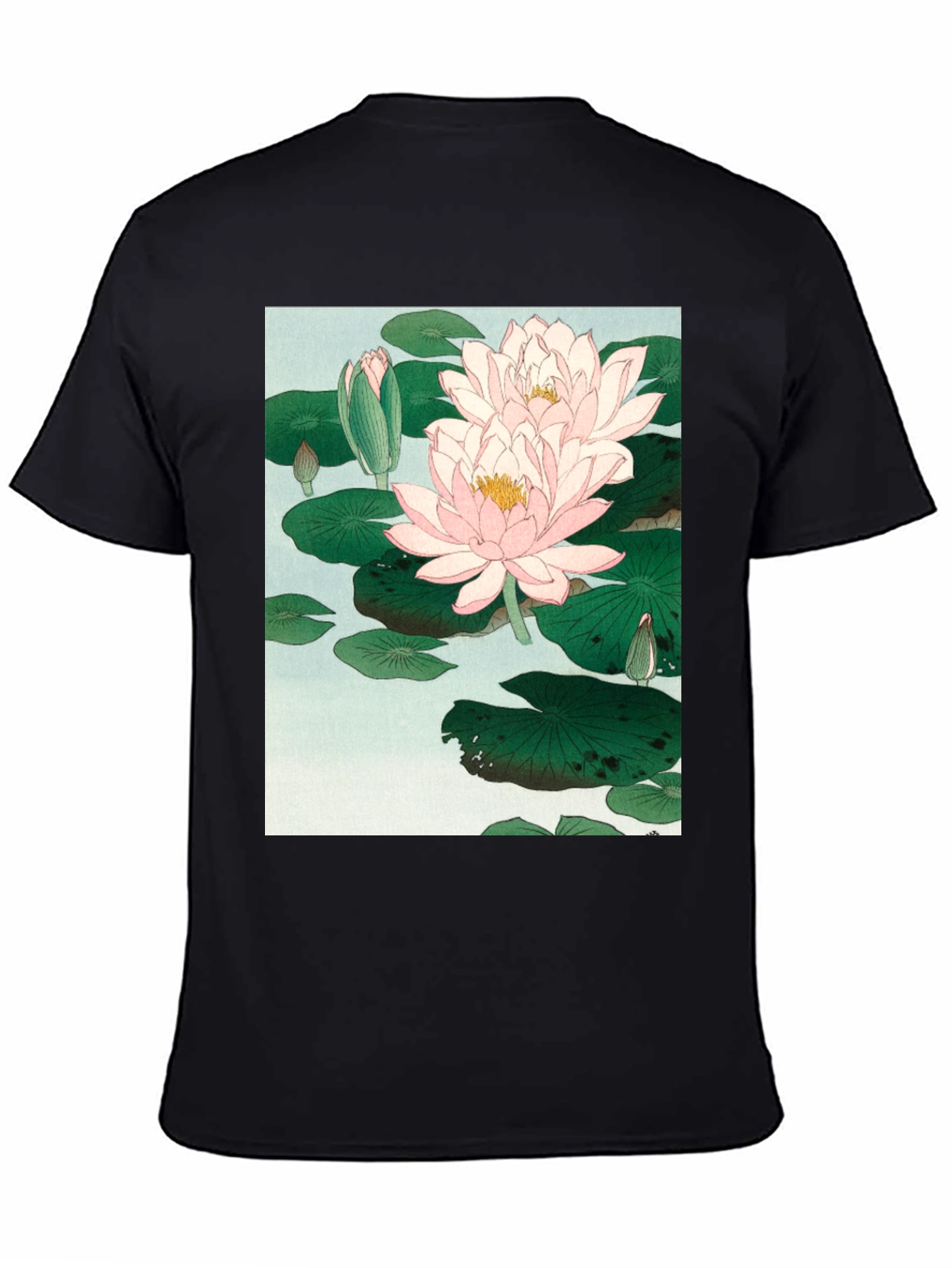 Lotus Blossom Graphic Tee - Artistic Comfort
