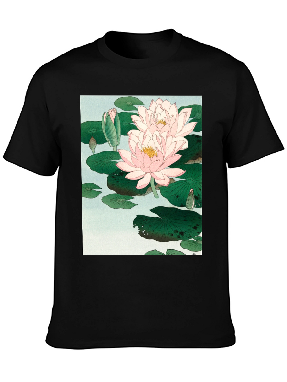 Lotus Blossom Graphic Tee - Artistic Comfort