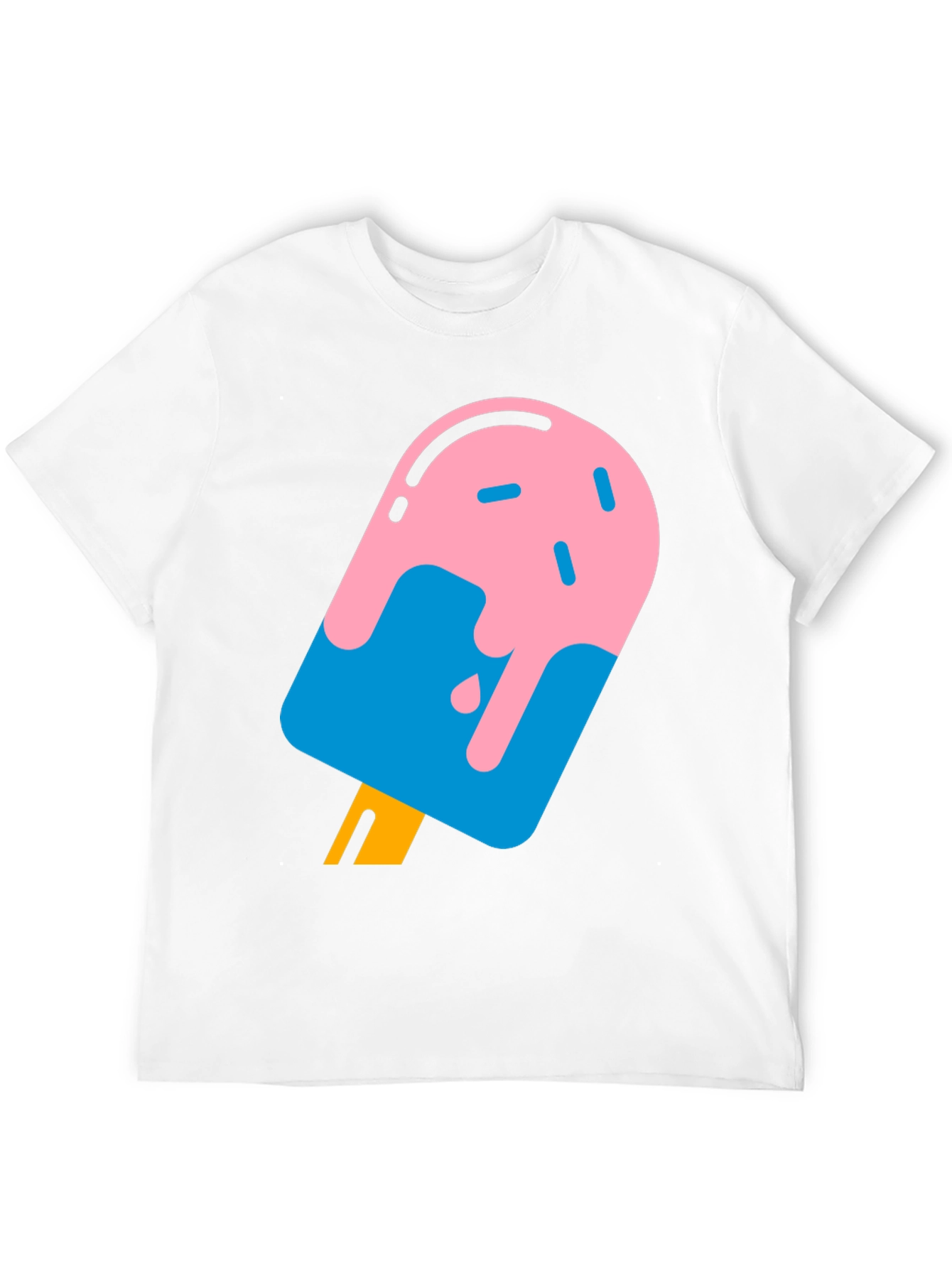Cool Popsicle Graphic Tee - Black Cotton T-Shirt