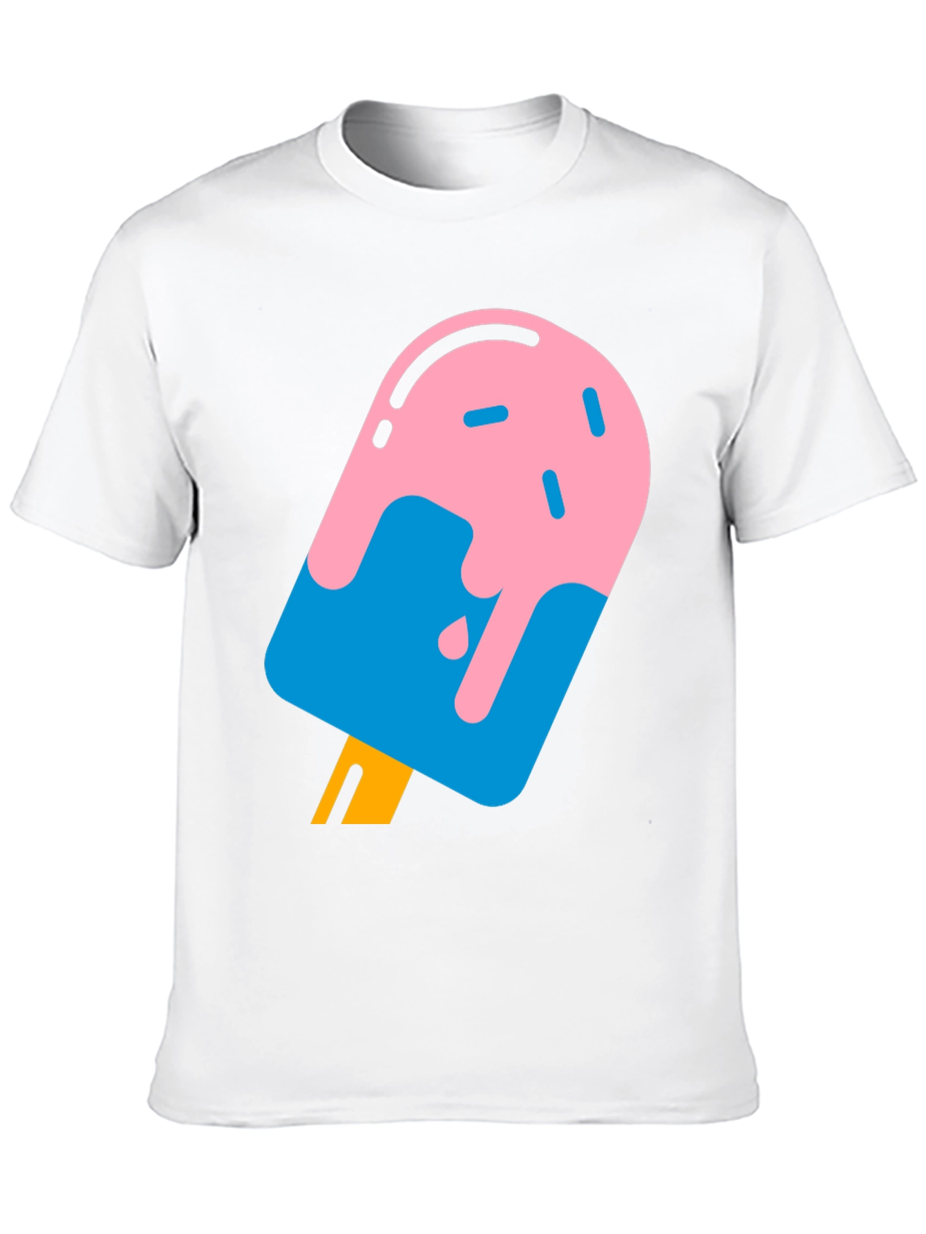Cool Popsicle Graphic Tee - Black Cotton T-Shirt