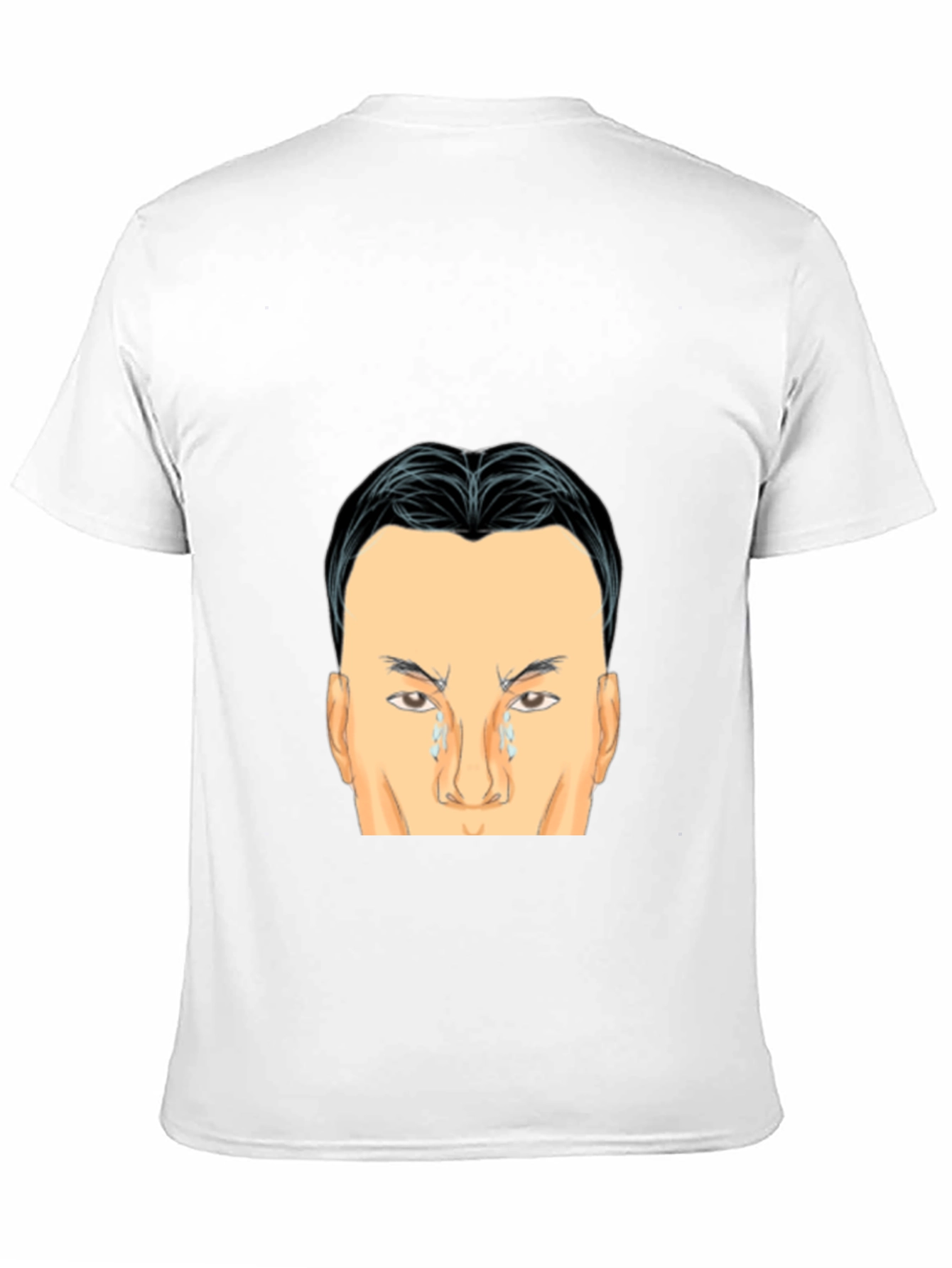 Crying Face Graphic Black T-Shirt