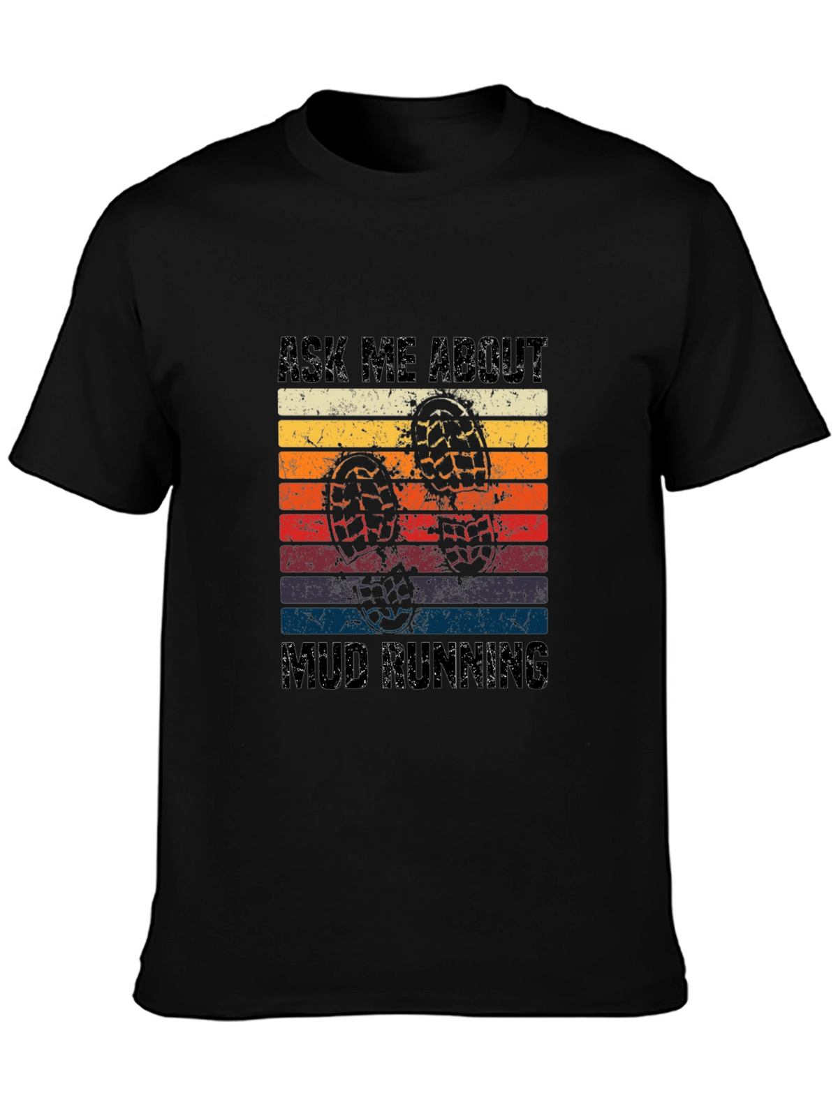 Mud Running Retro T-Shirt