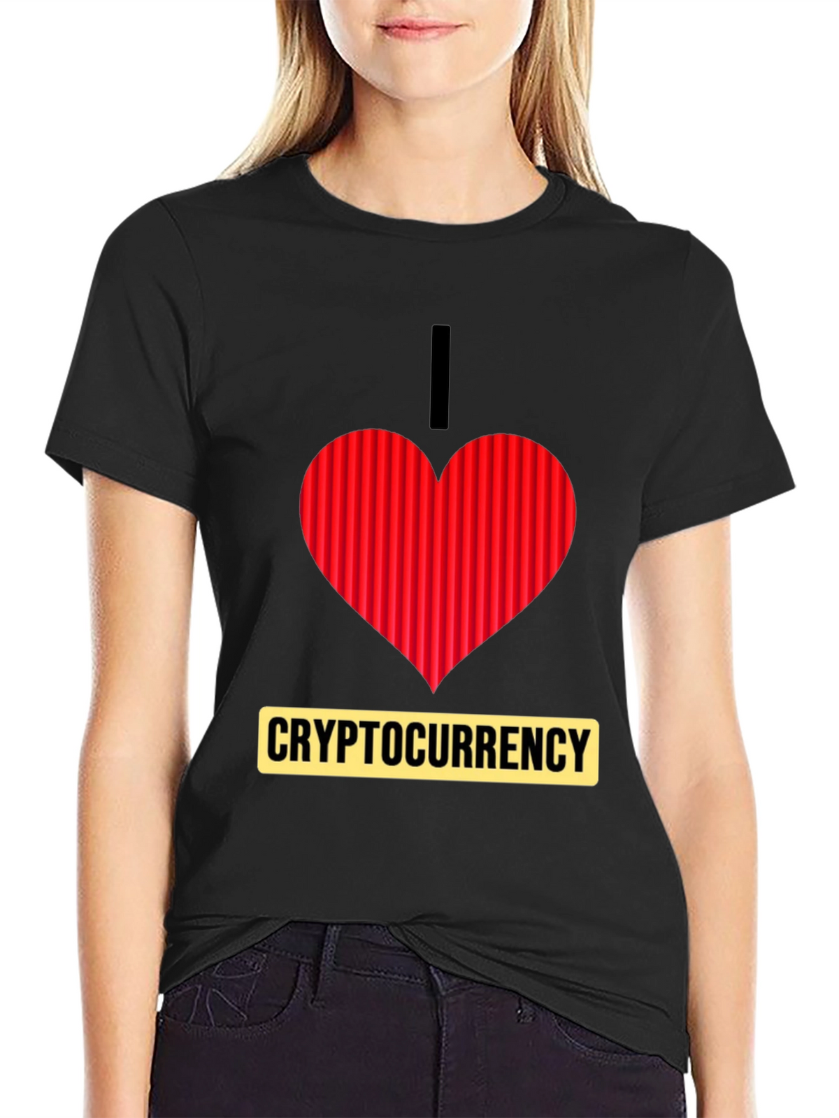 I Heart Cryptocurrency T-Shirt - Black