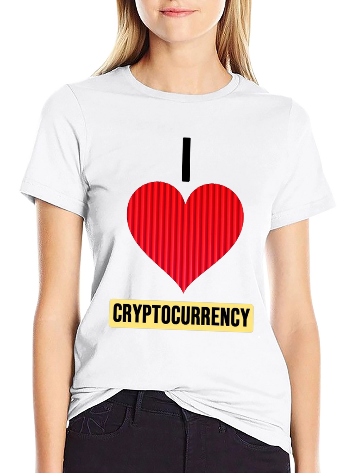 I Heart Cryptocurrency T-Shirt - Black