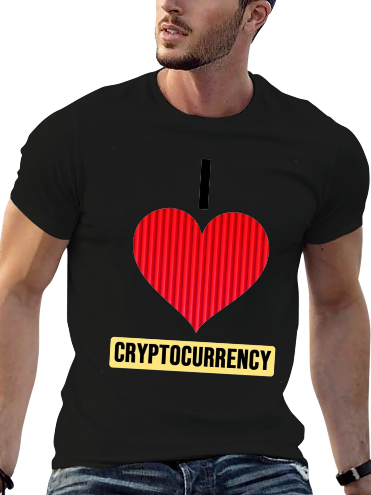 I Heart Cryptocurrency T-Shirt - Black