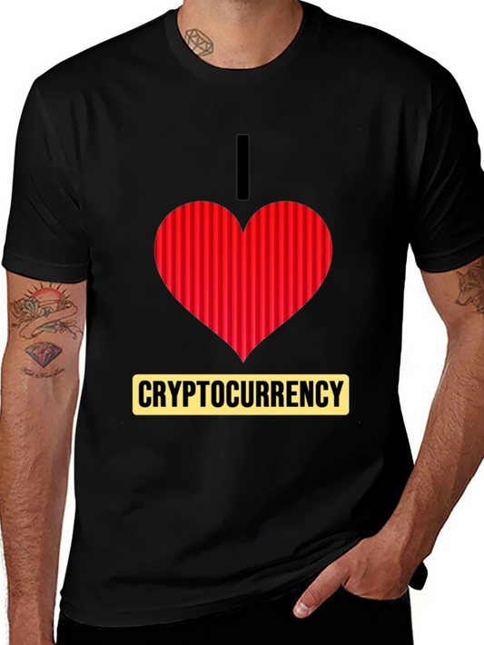 I Heart Cryptocurrency T-Shirt - Black